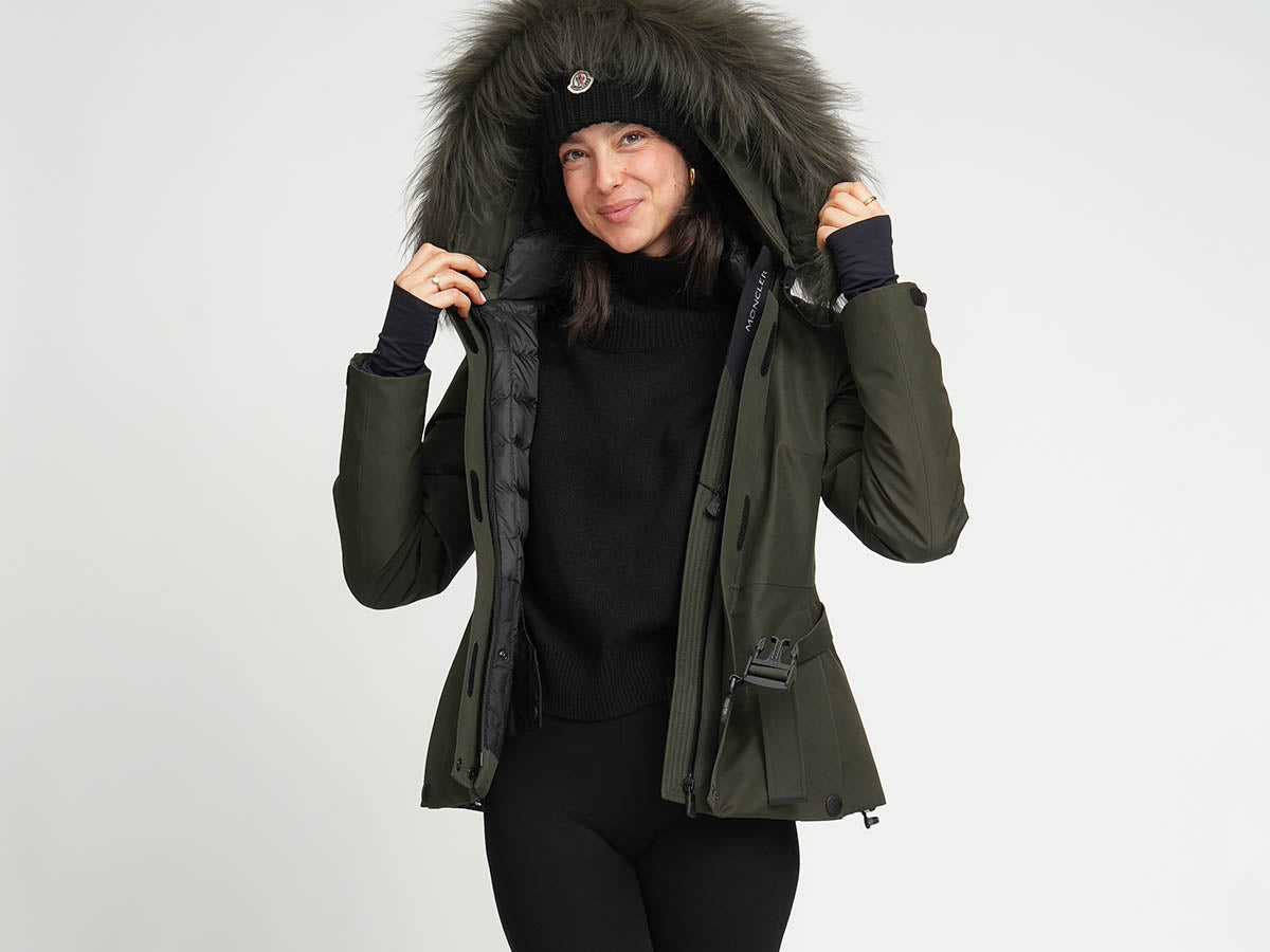 Moncler Grenoble Laplance Jacke in Olivgrün