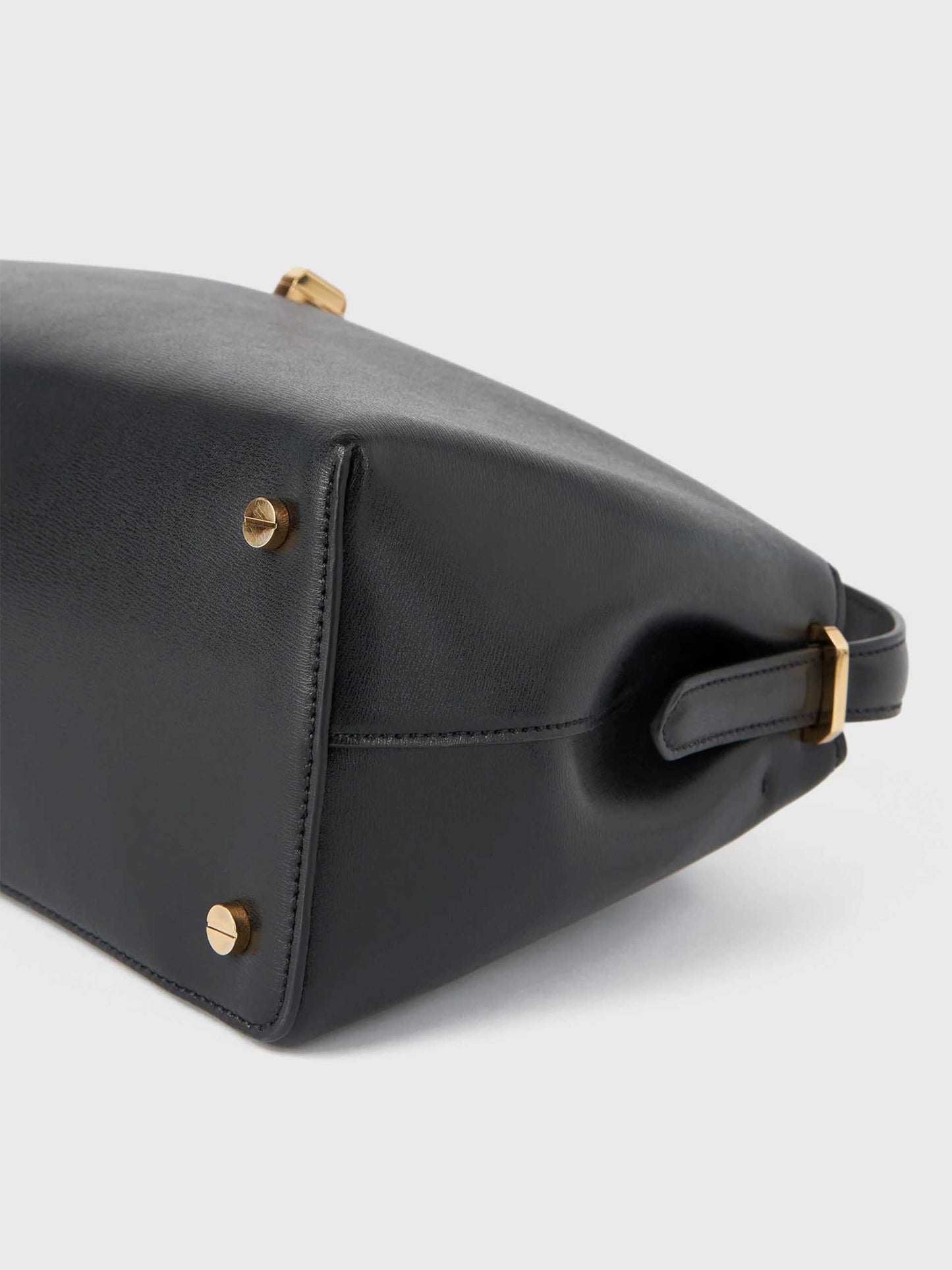 TOTEME - T-Lock Tote Bag aus Leder in Schwarz - Black