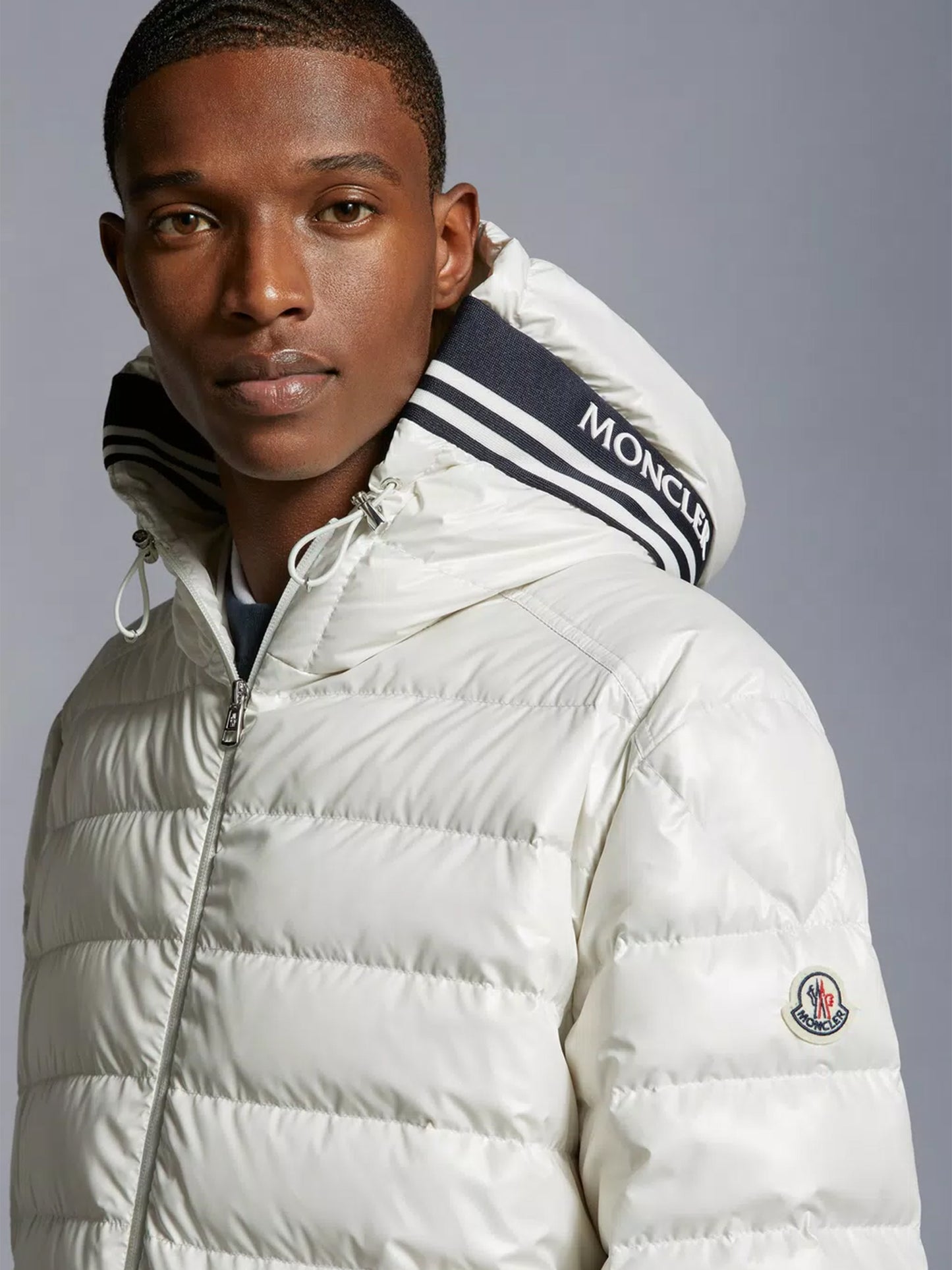 MONCLER - Cornour Daunenjacke mit Kapuze Weiß – White