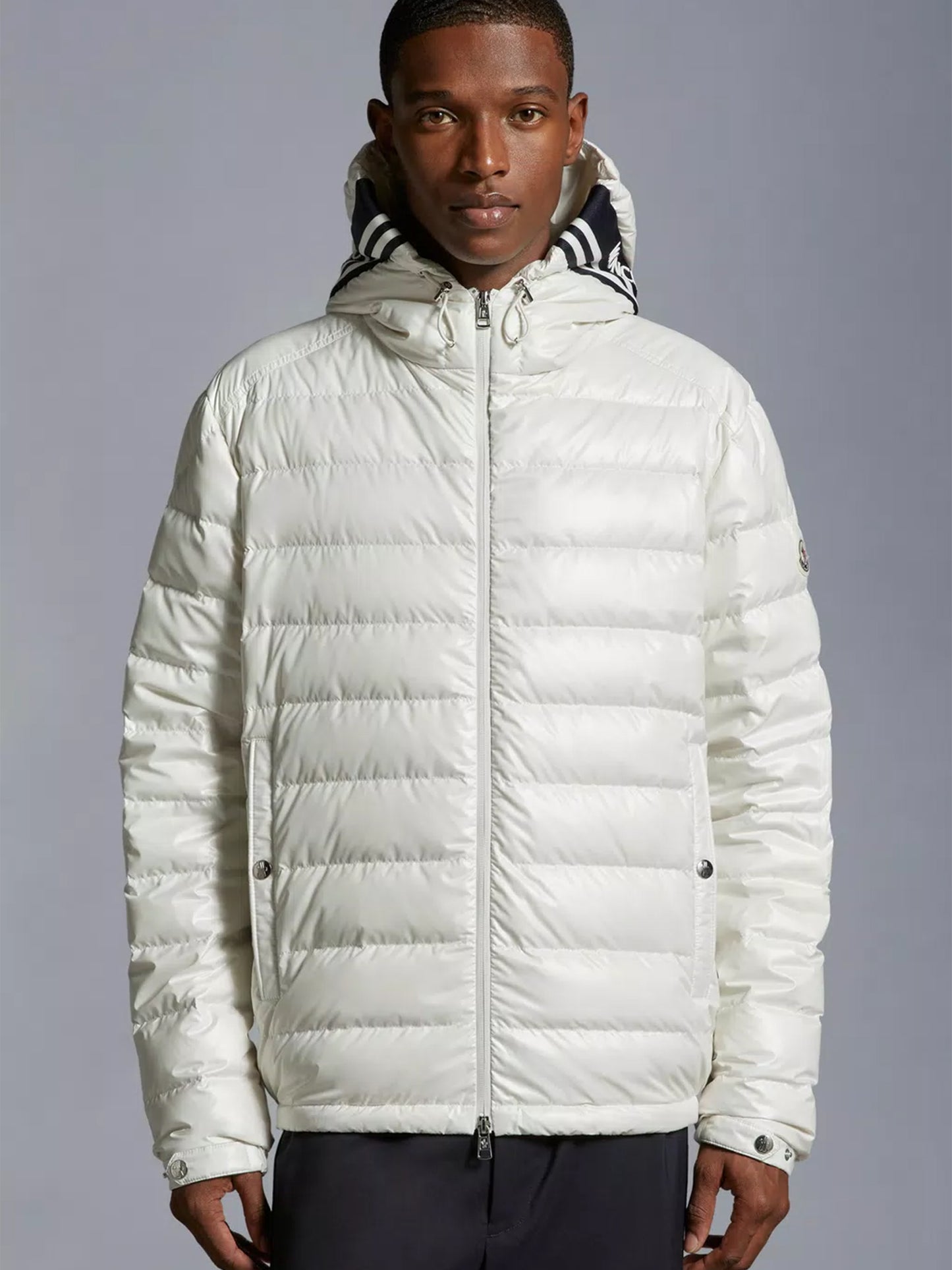 MONCLER - Cornour Daunenjacke mit Kapuze Weiß – White