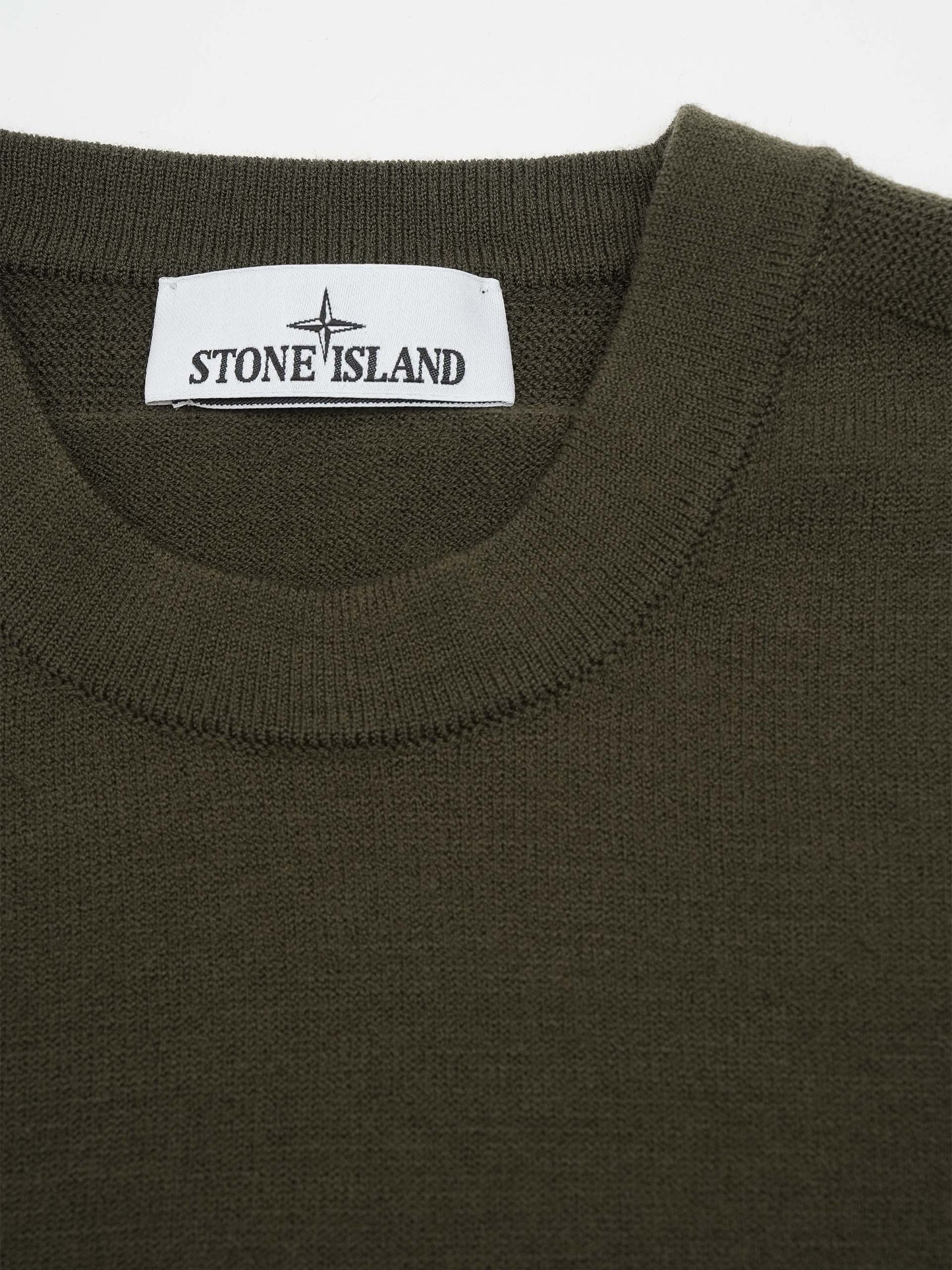 STONE ISLAND - Pullover aus Stretch-Wolle für Herren in Militärgrün - Military green