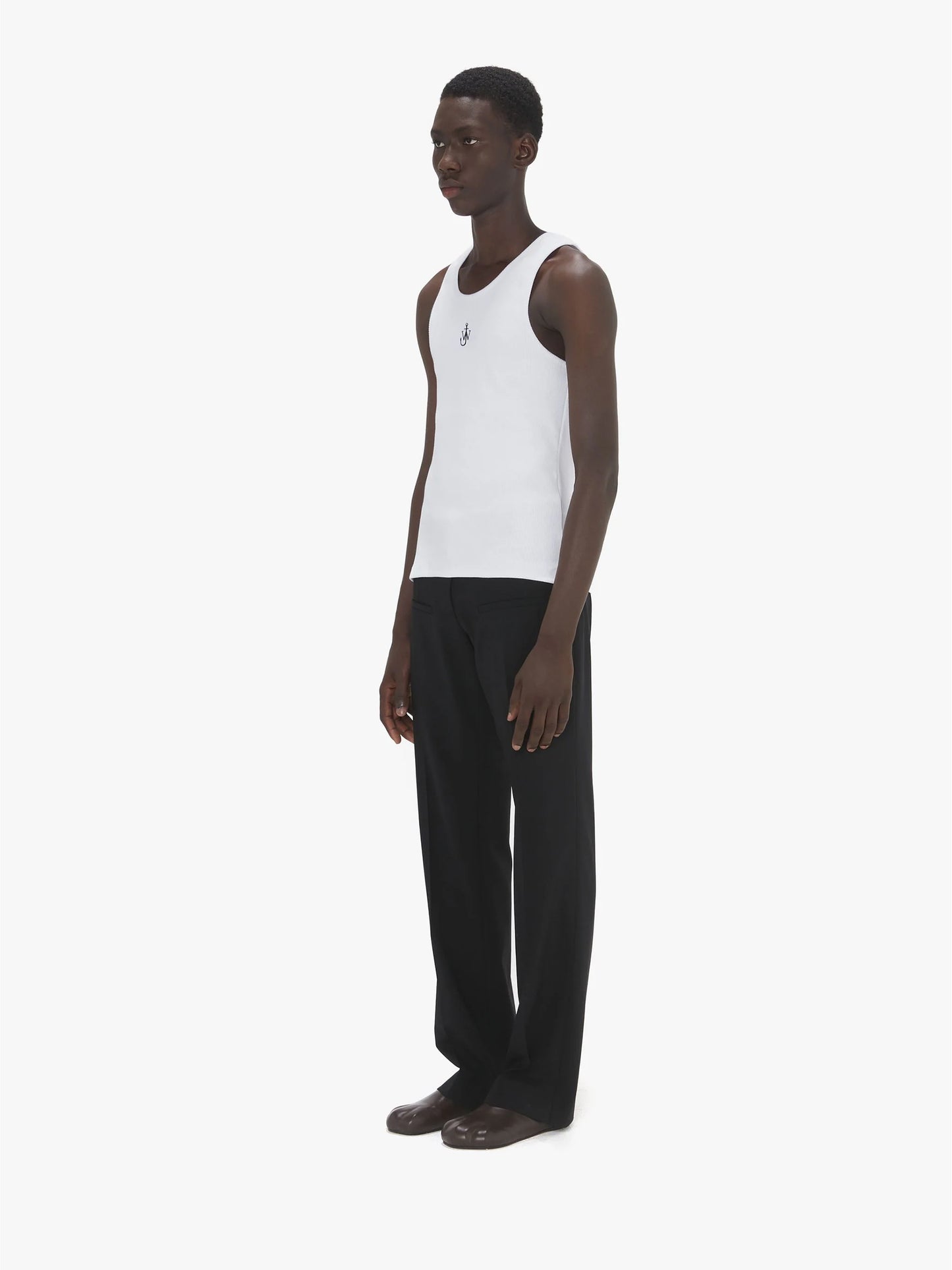 JW ANDERSON - Tank Top mit Logo für Herren Weiss – White