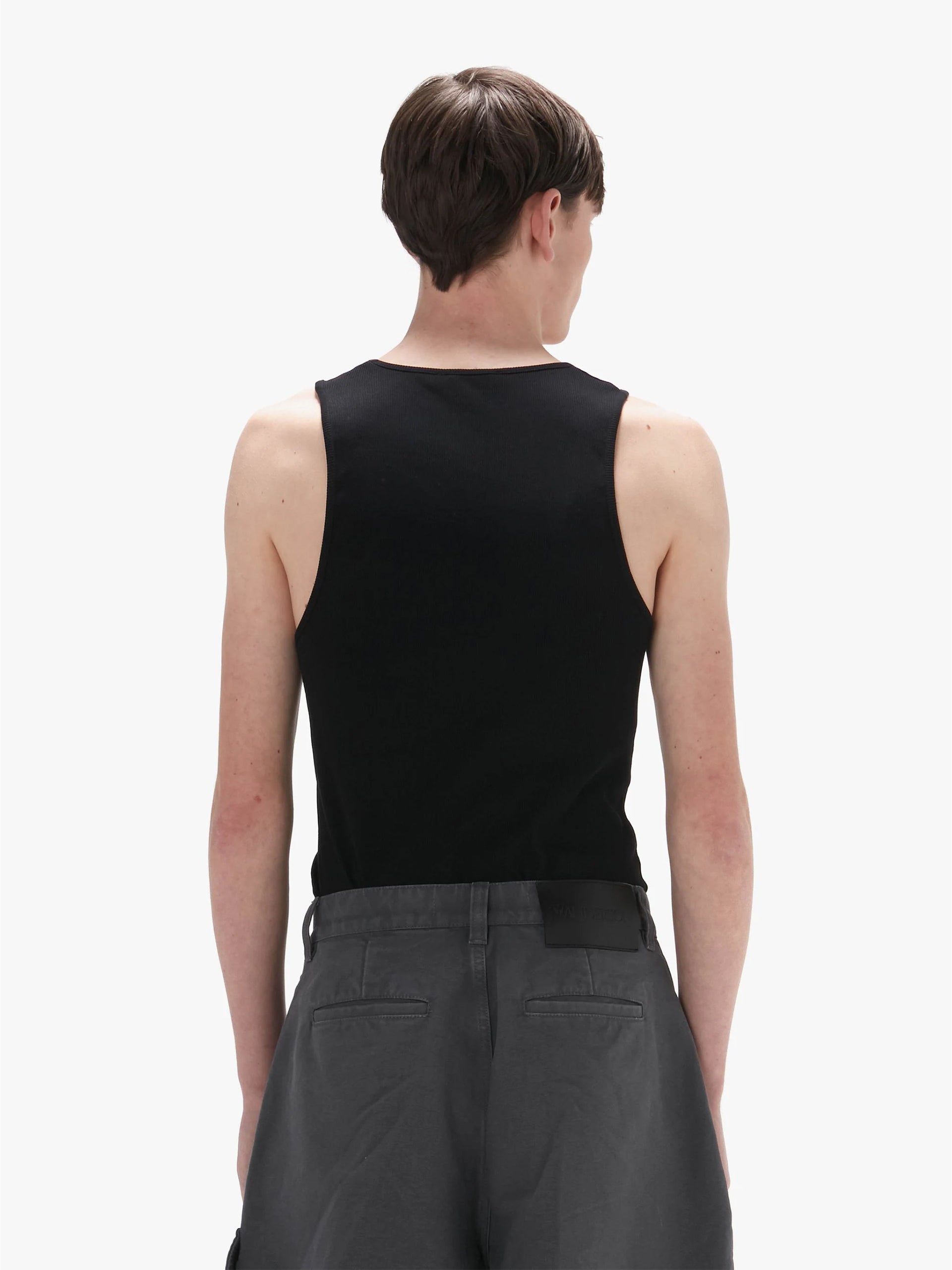 JW ANDERSON - Tank Top mit Logo für Herren Schwarz – Black