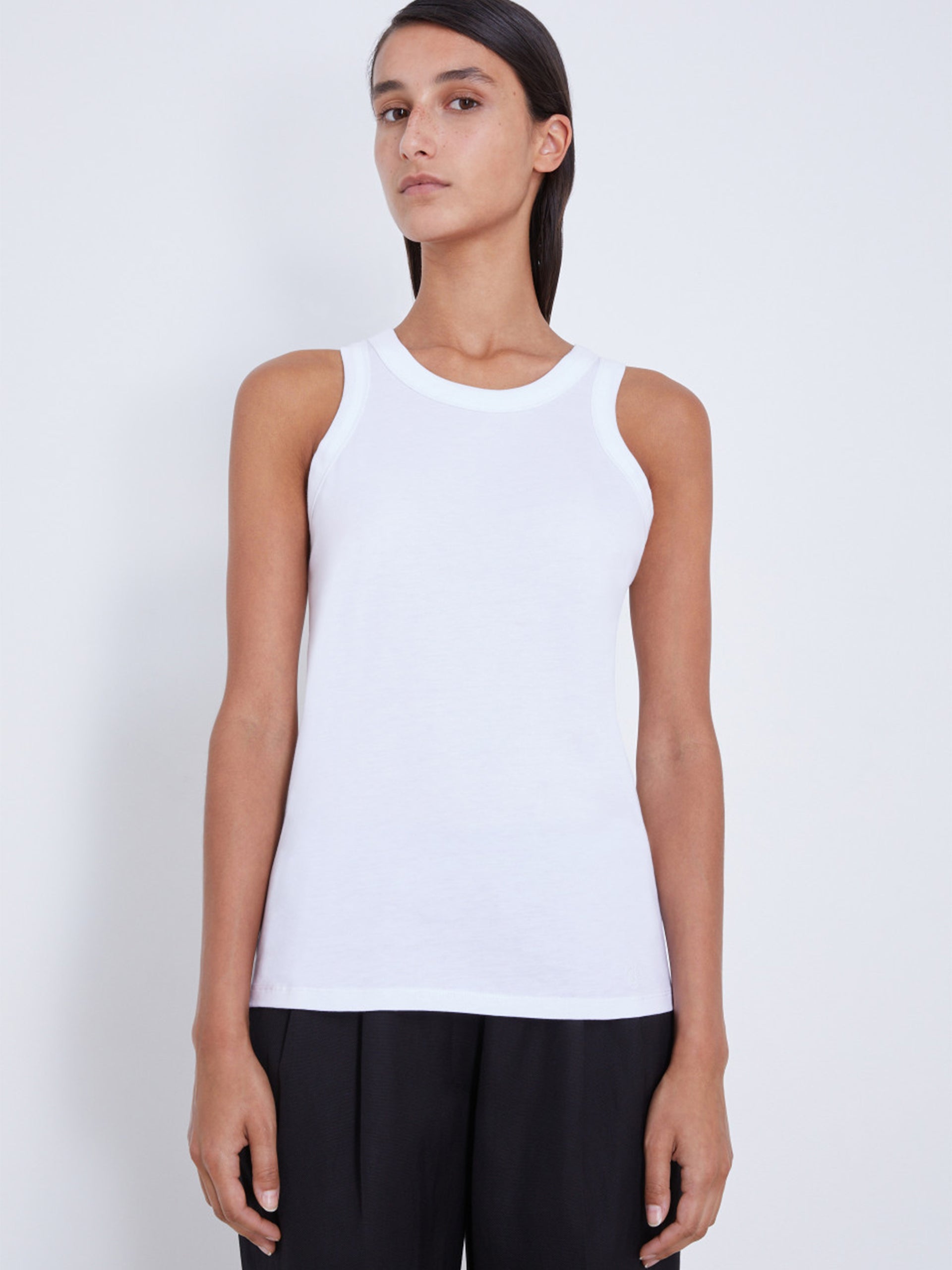 LOULOU STUDIO - Tank Top Poso Weiss – White