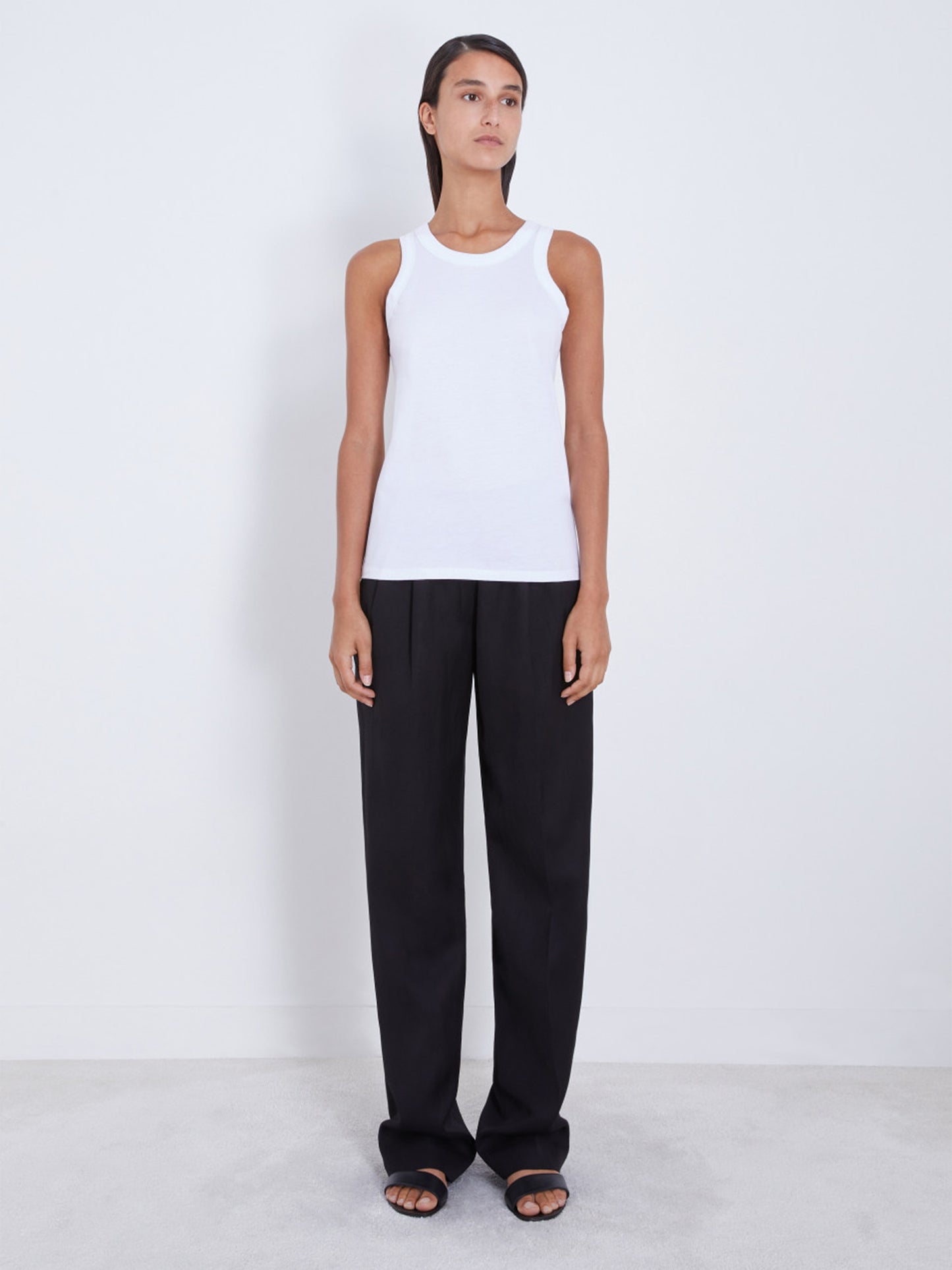 LOULOU STUDIO - Tank Top Poso Weiss – White