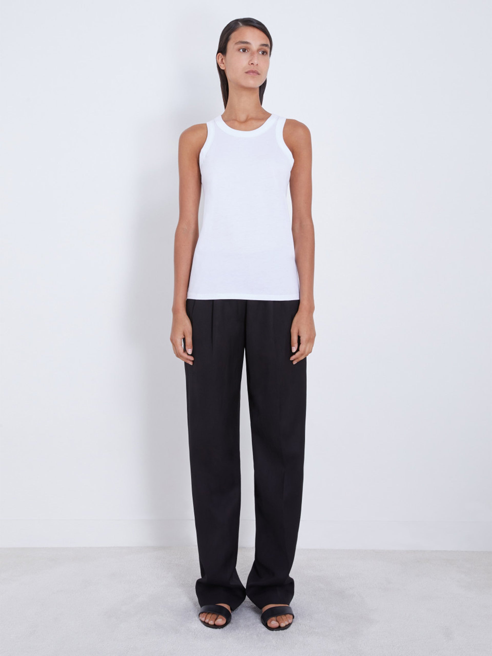 LOULOU STUDIO - Tank Top Poso Weiss – White