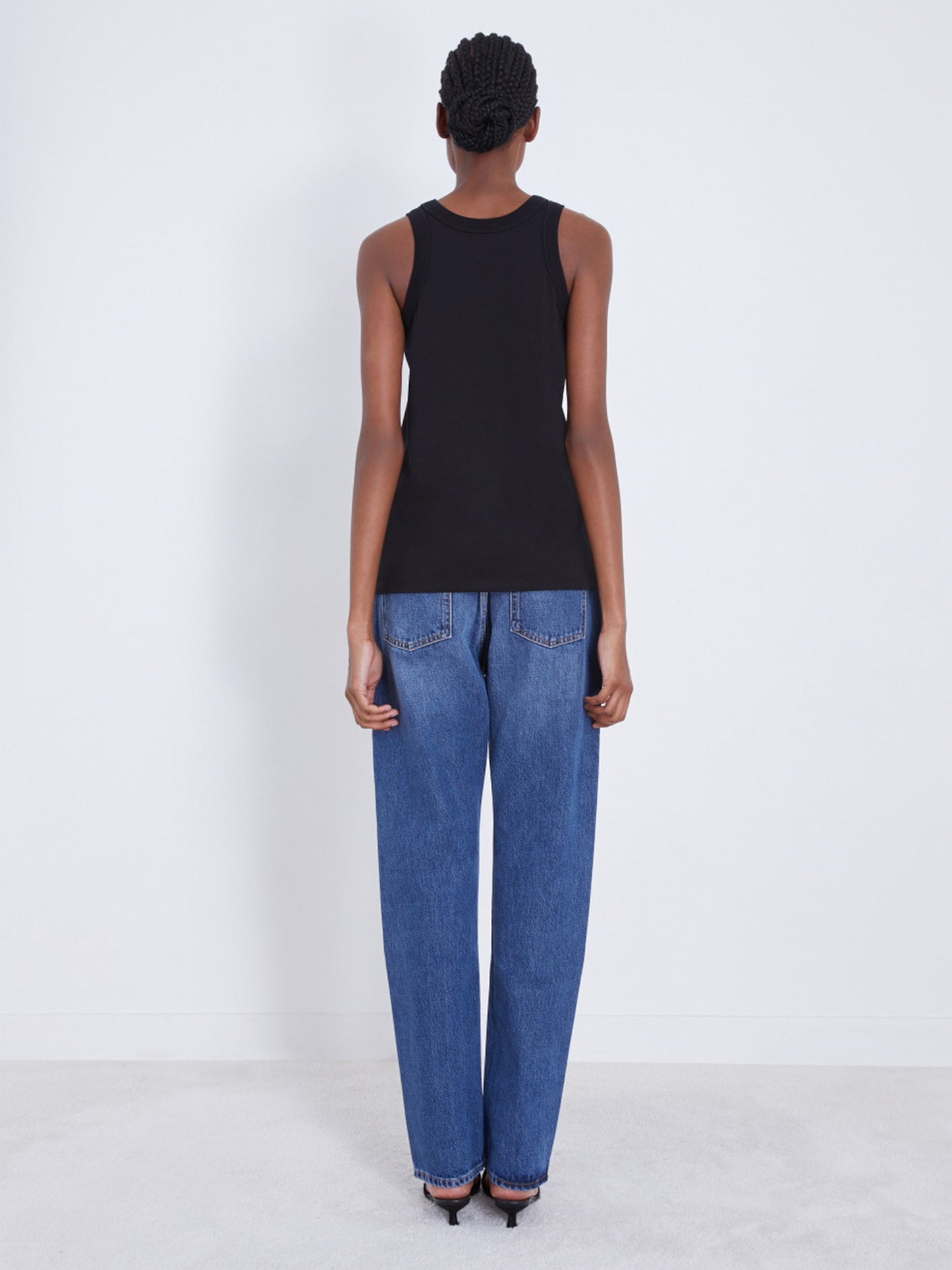 LOULOU STUDIO - Tank Top Poso Schwarz – Black