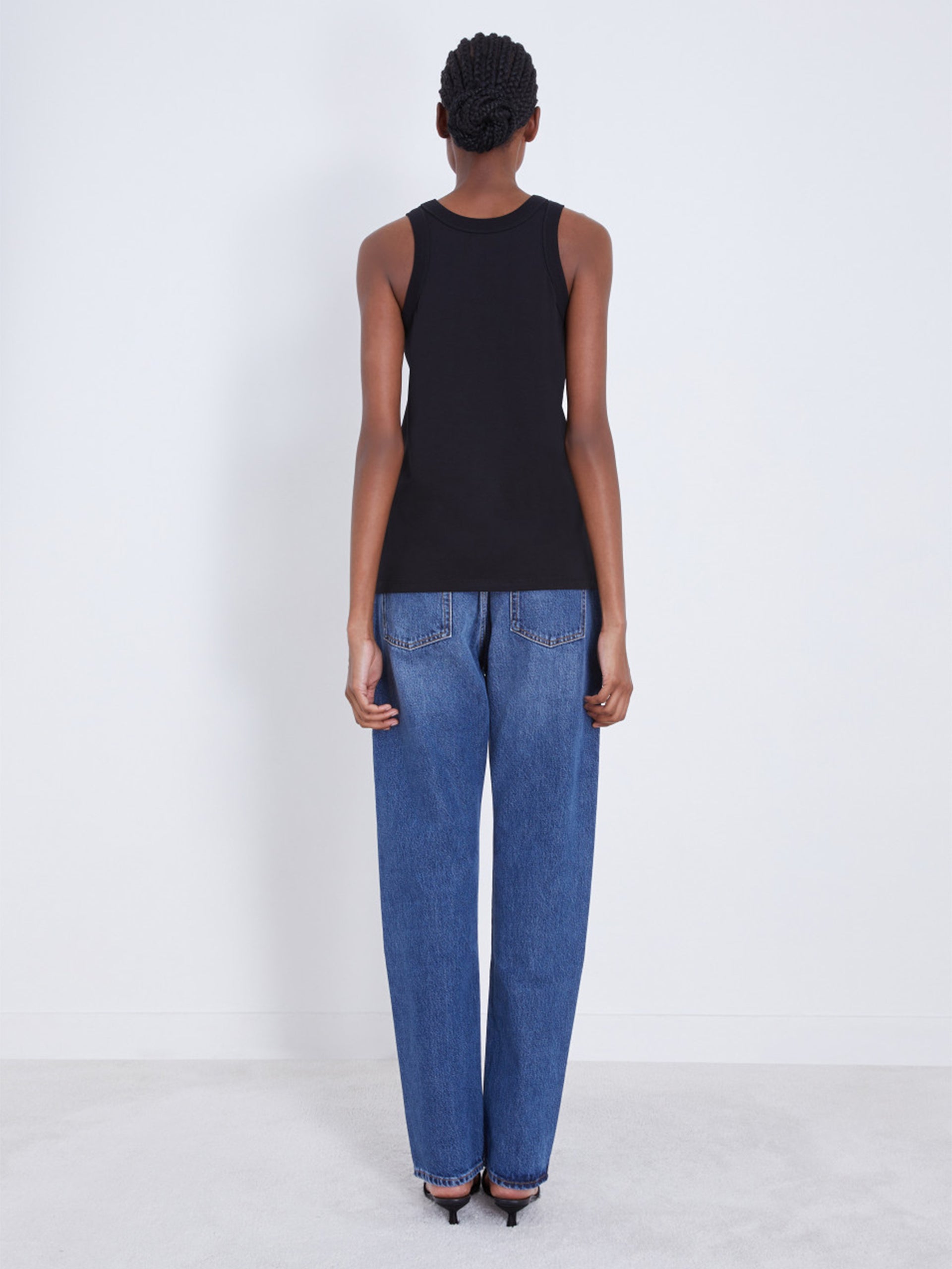 LOULOU STUDIO - Tank Top Poso Schwarz – Black