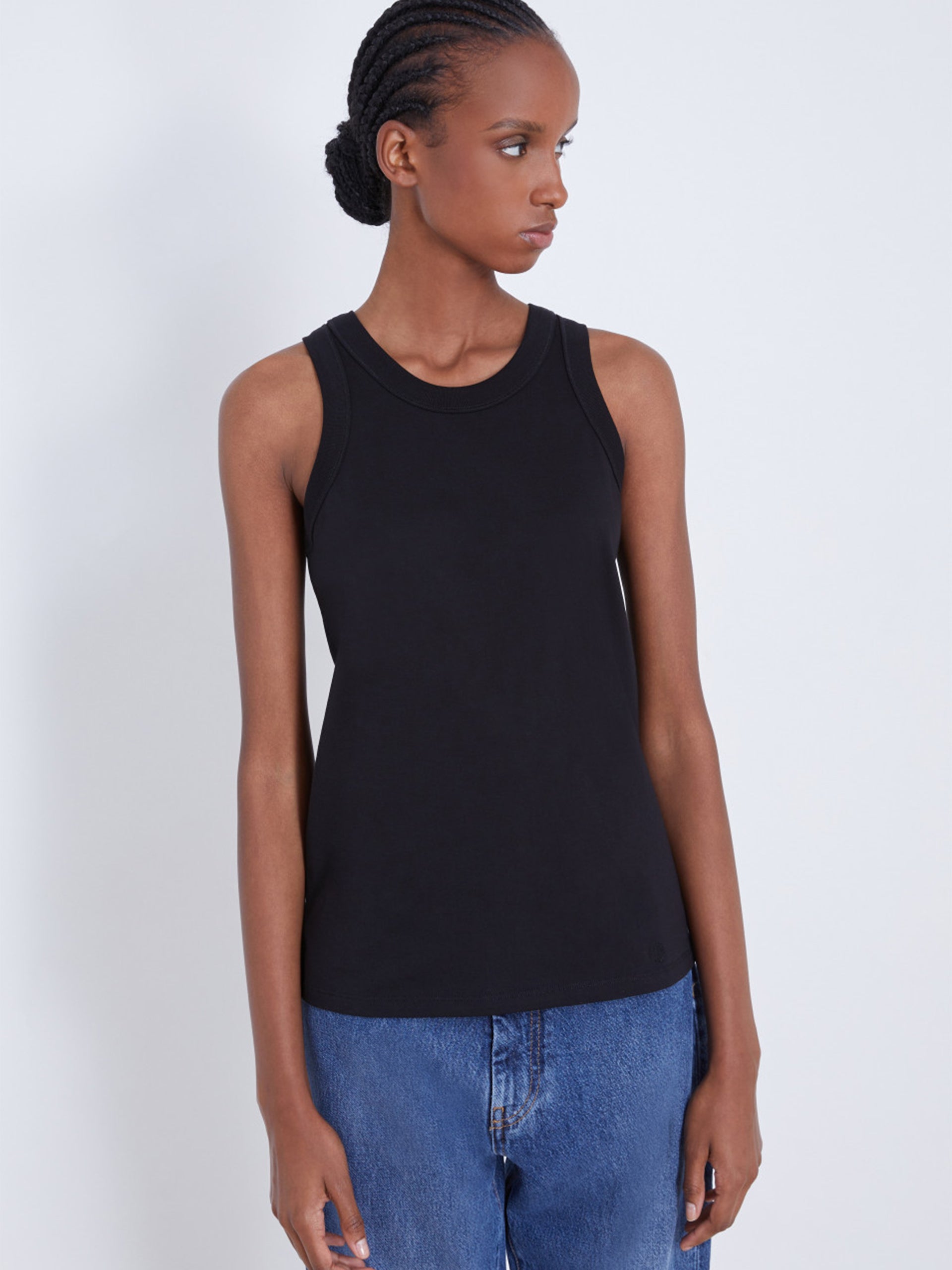 LOULOU STUDIO - Tank Top Poso Schwarz – Black