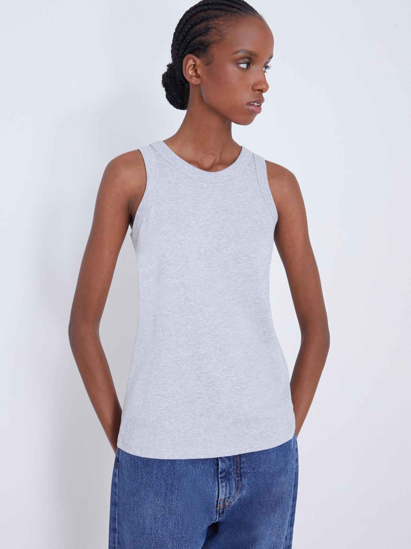 LOULOU STUDIO - Tank Top Poso Grau – Gray