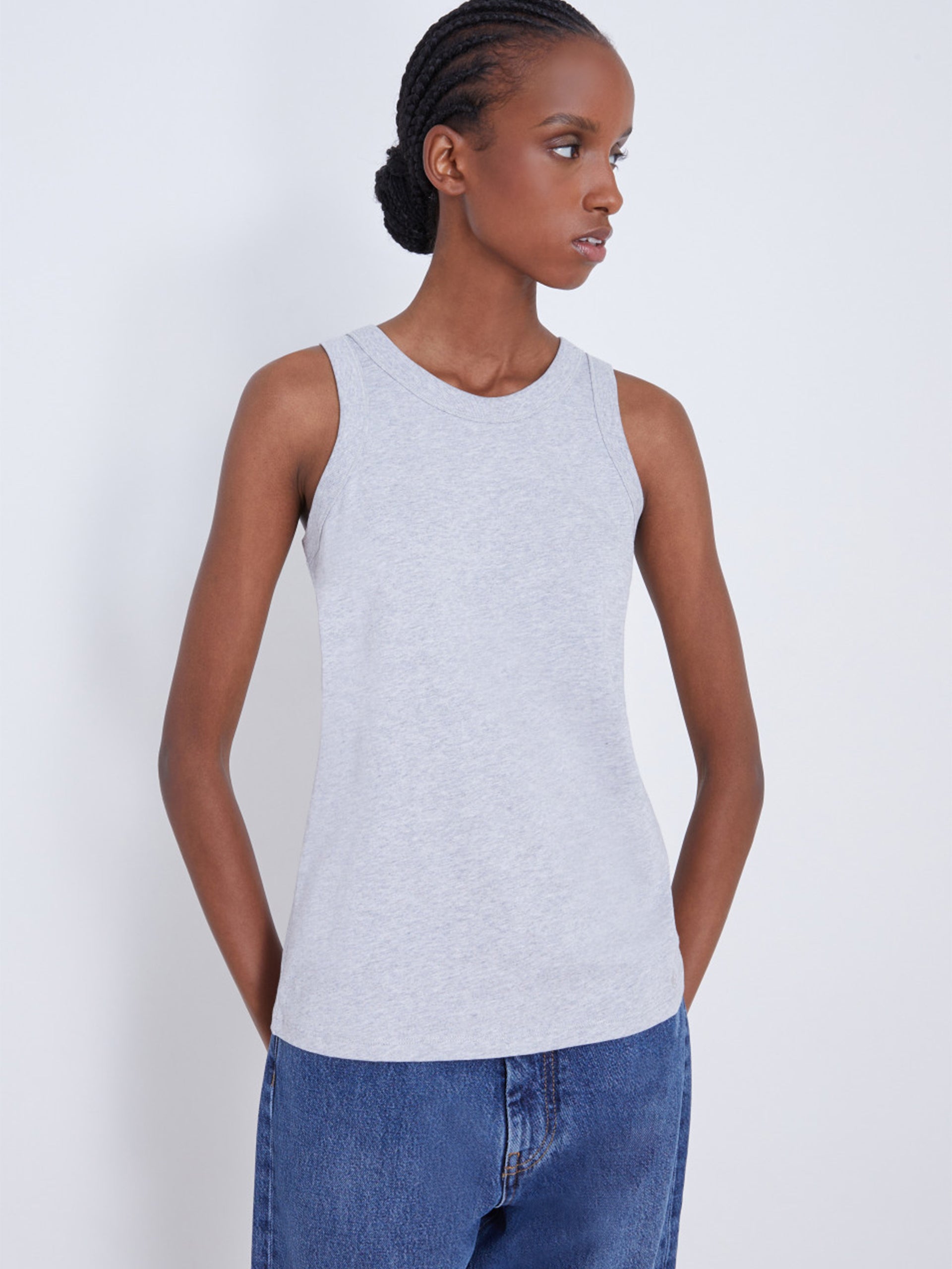 LOULOU STUDIO - Tank Top Poso Grau – Gray
