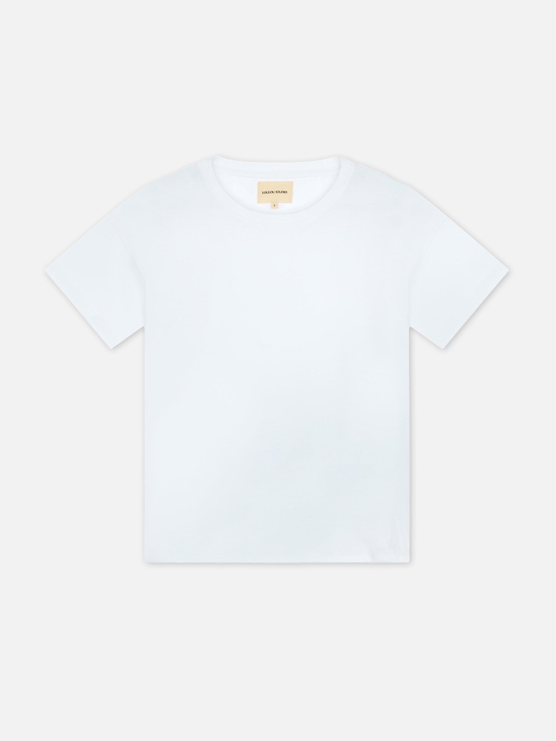 LOULOU STUDIO - Oversized T-Shirt Basiluzzo Weiss – White