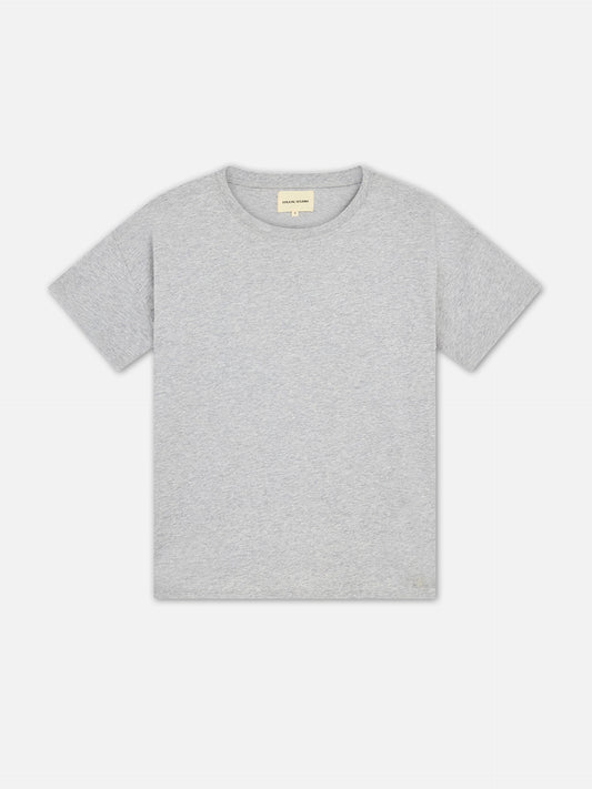 LOULOU STUDIO - Oversized T-Shirt Basiluzzo Grau – Gray