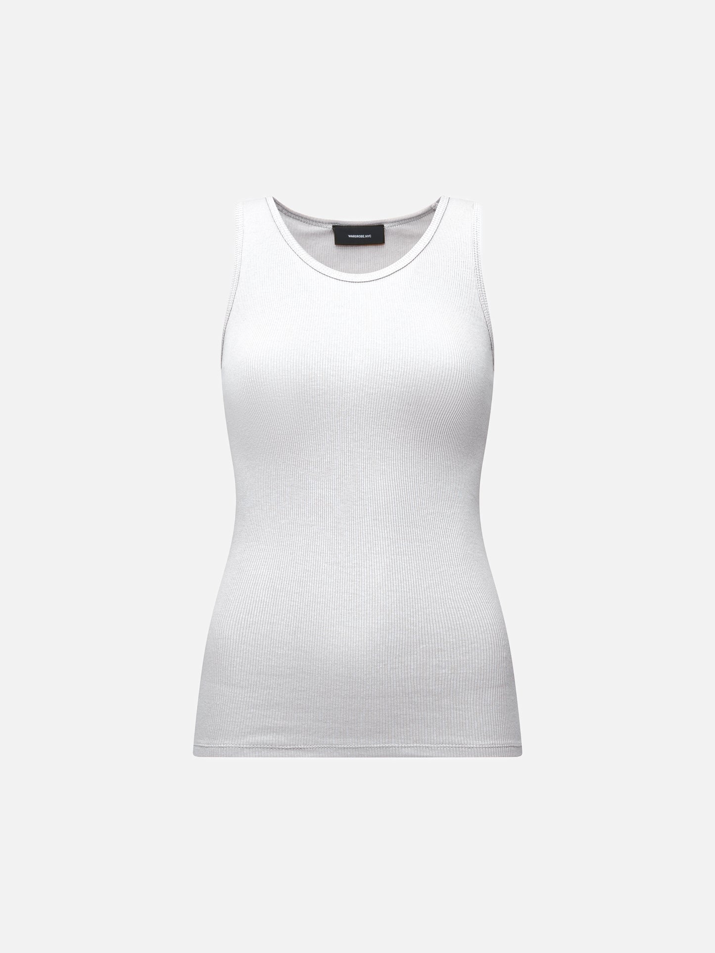 WARDROBE.NYC - Geripptes Tank Top Weiß – White