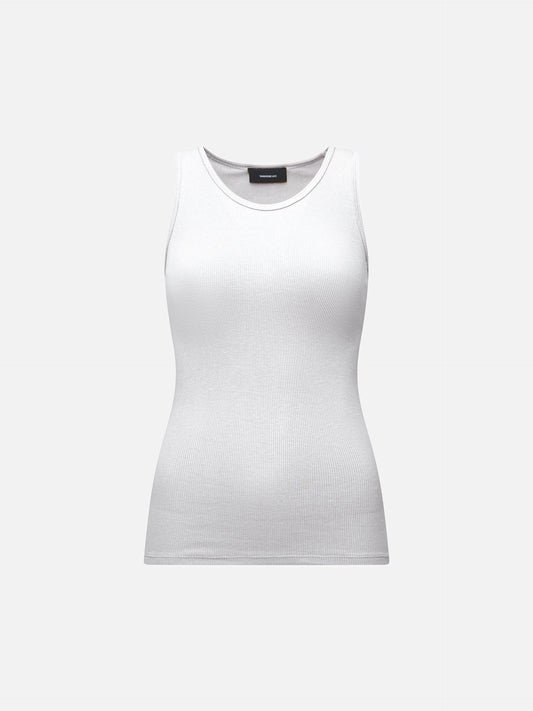 WARDROBE.NYC - Geripptes Tank Top Weiß – White