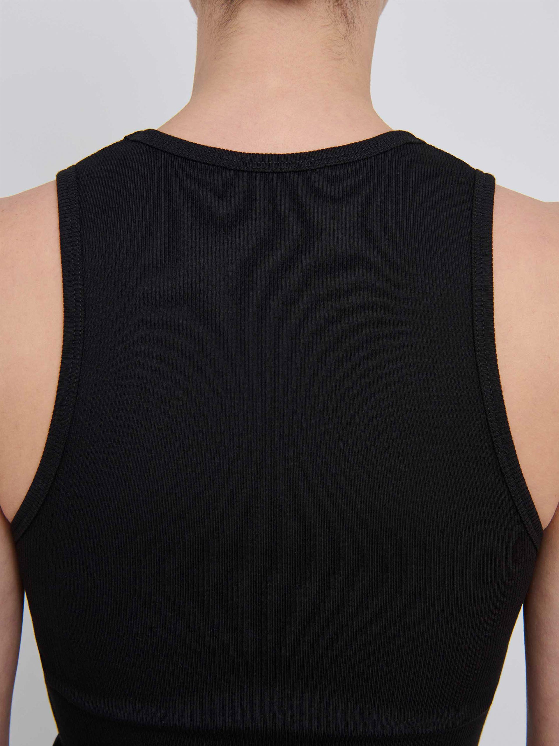 WARDROBE.NYC - Geripptes Tank Top Schwarz – Black