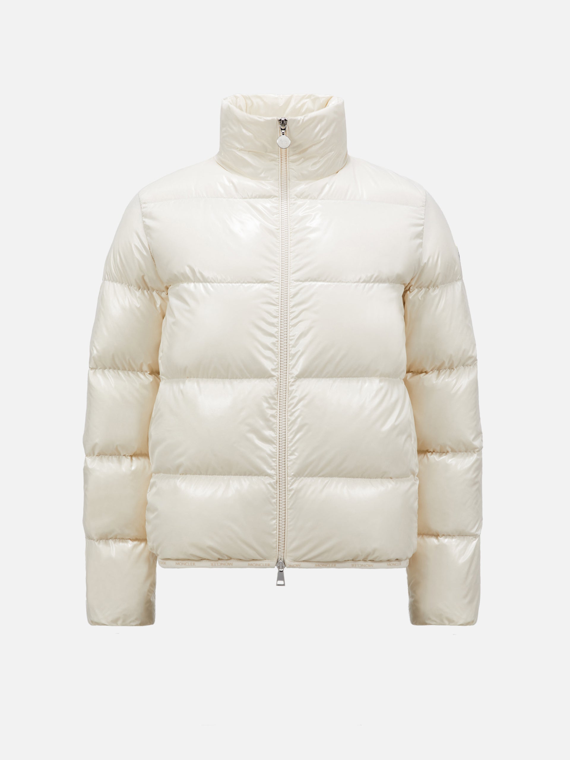 MONCLER - Abbadia kurze Daunenjacke für Damen Weiss – White