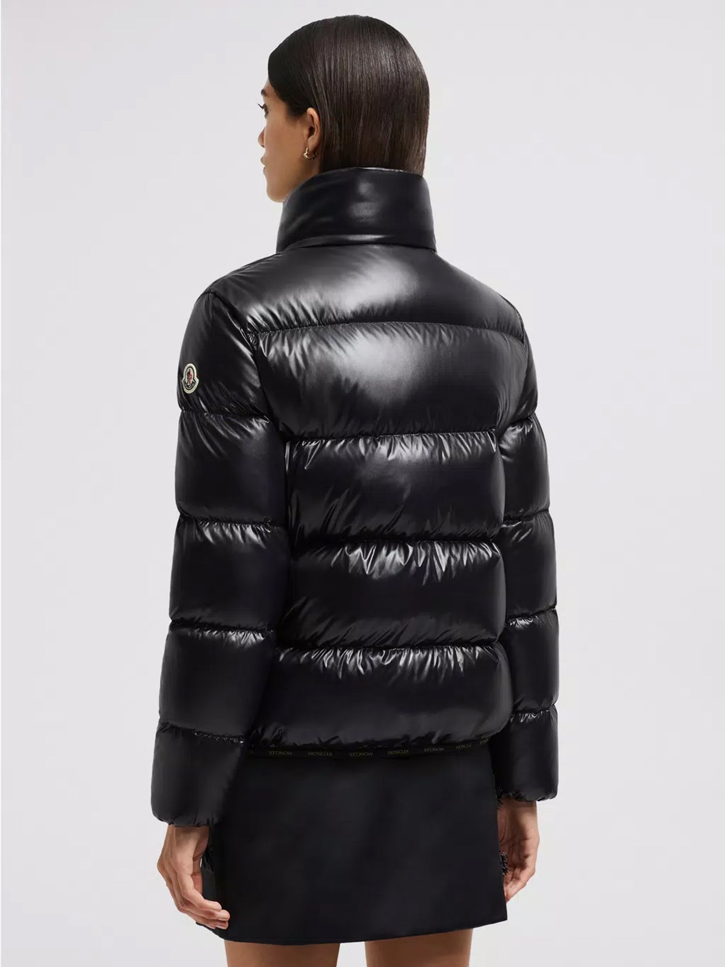 MONCLER - Abbadia kurze Daunenjacke für Damen Schwarz – Black
