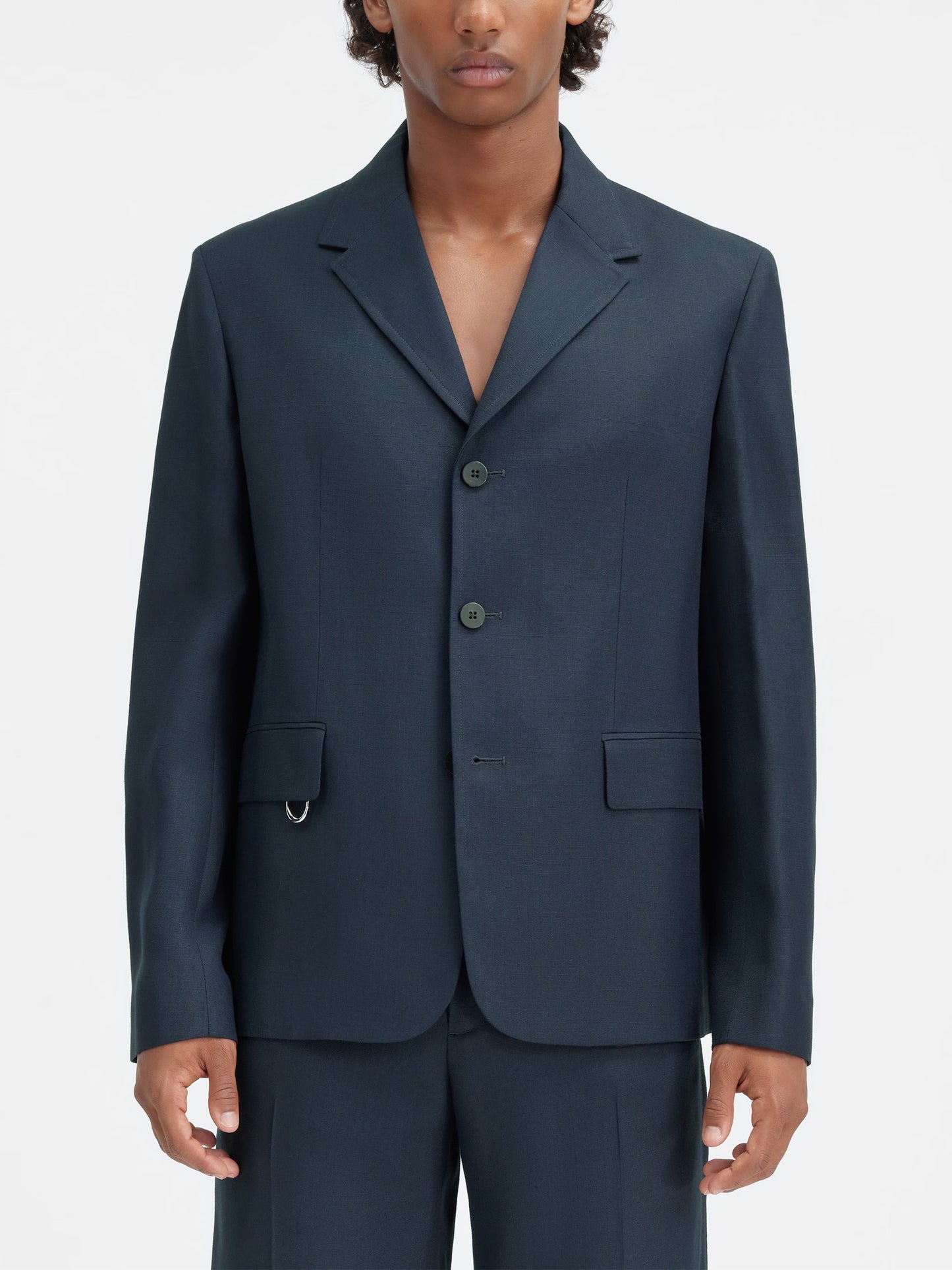 JACQUEMUS - Einreihiger Blazer Cabri für Herren in Navy Blau