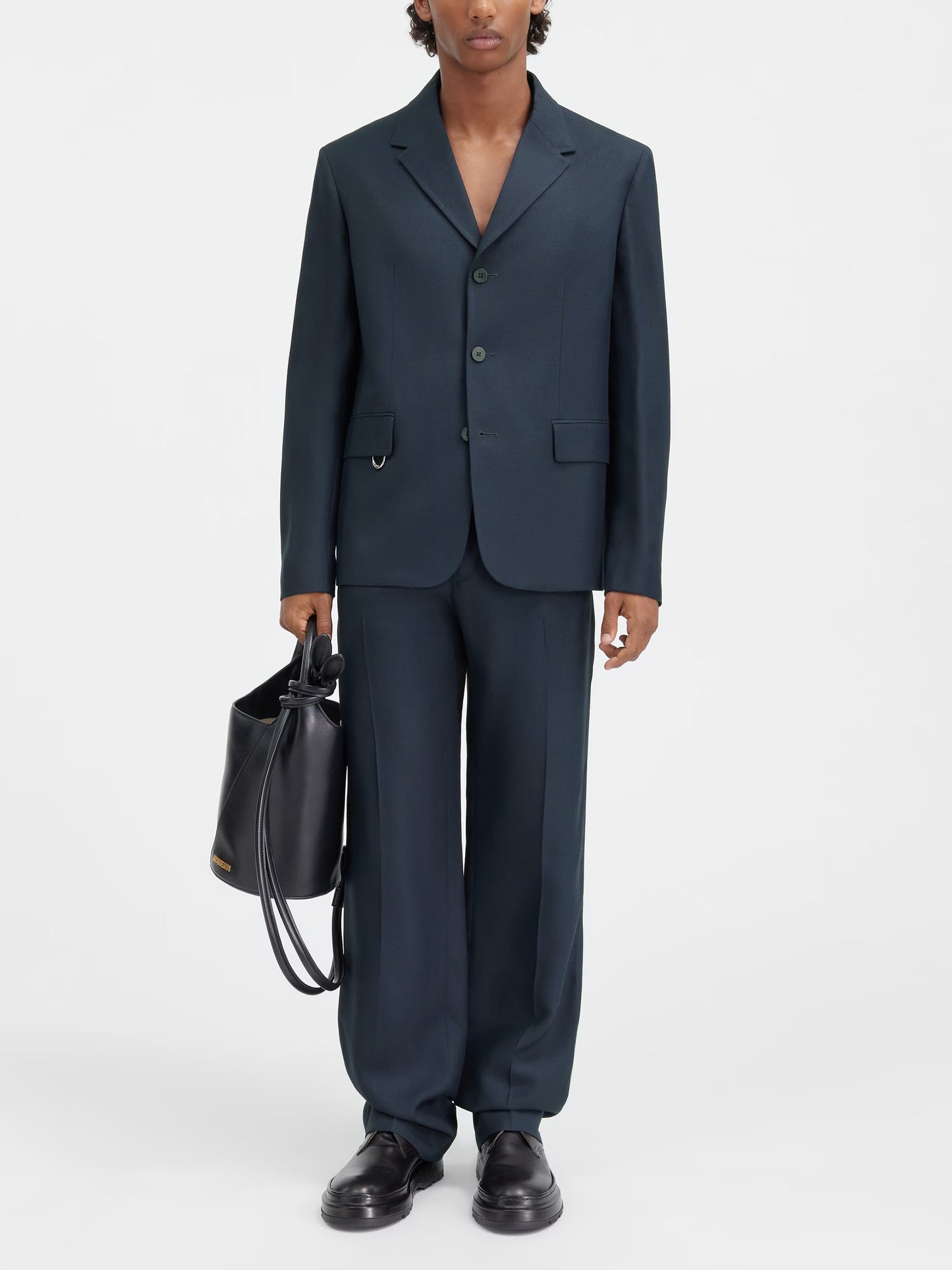 JACQUEMUS - Einreihiger Blazer Cabri für Herren in Navy Blau