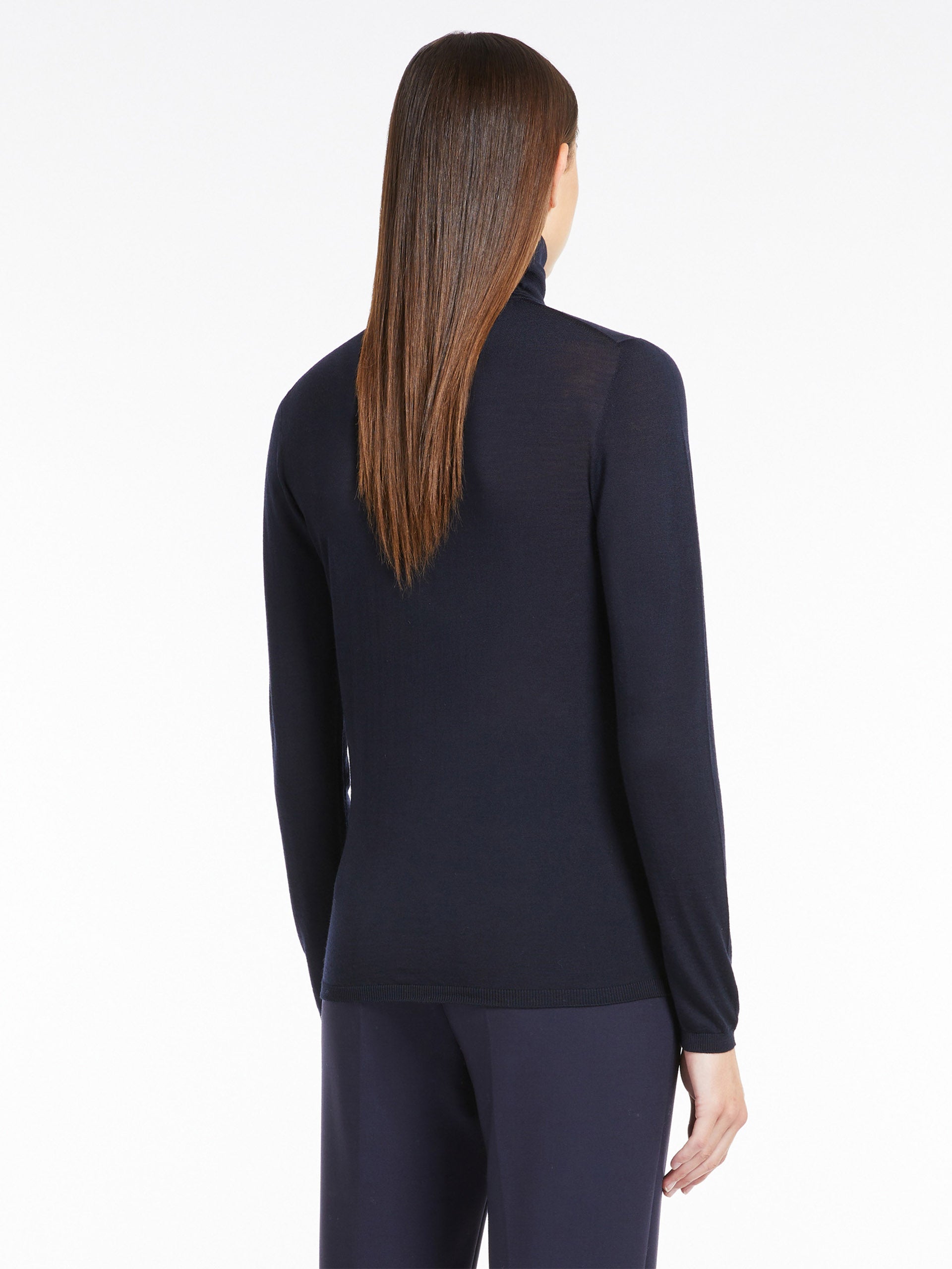 MAX MARA - Rollkragenpullover Saluto für Damen Dunkelblau – Dark blue