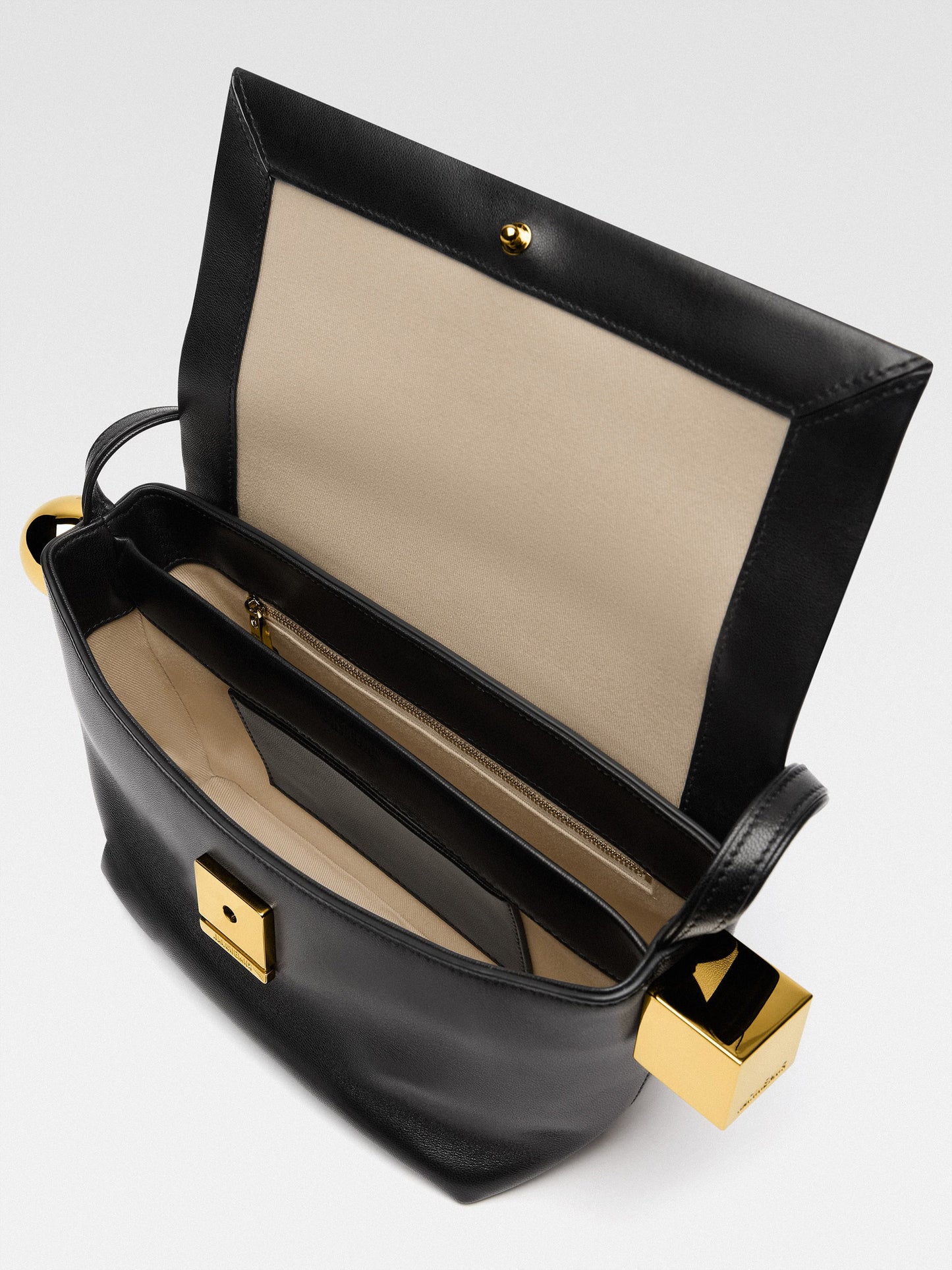 JACQUEMUS - Schultertasche Rond Carré aus Leder