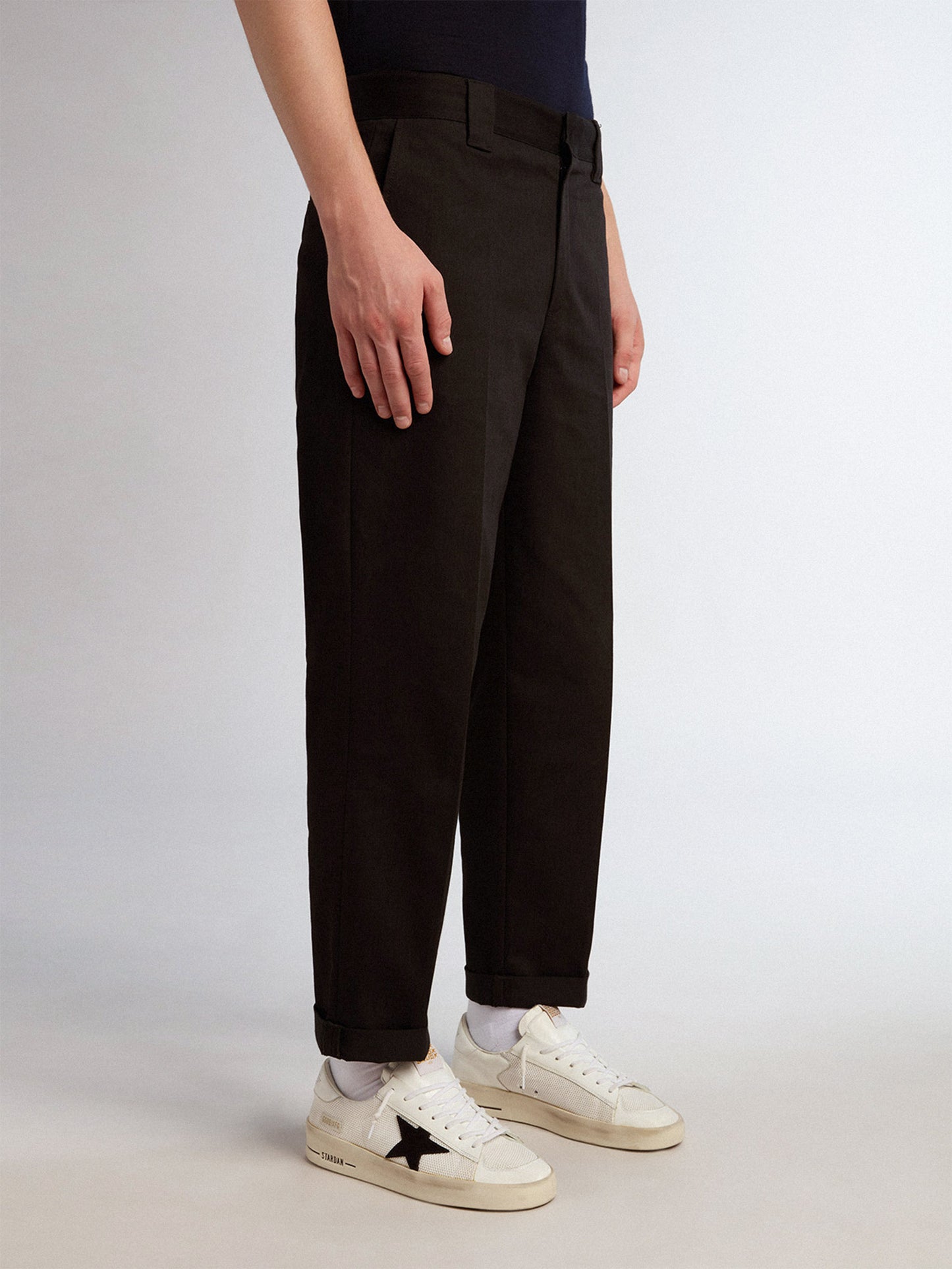 GOLDEN GOOSE - Gerade Chinohose Skate für Herren in Schwarz - Black