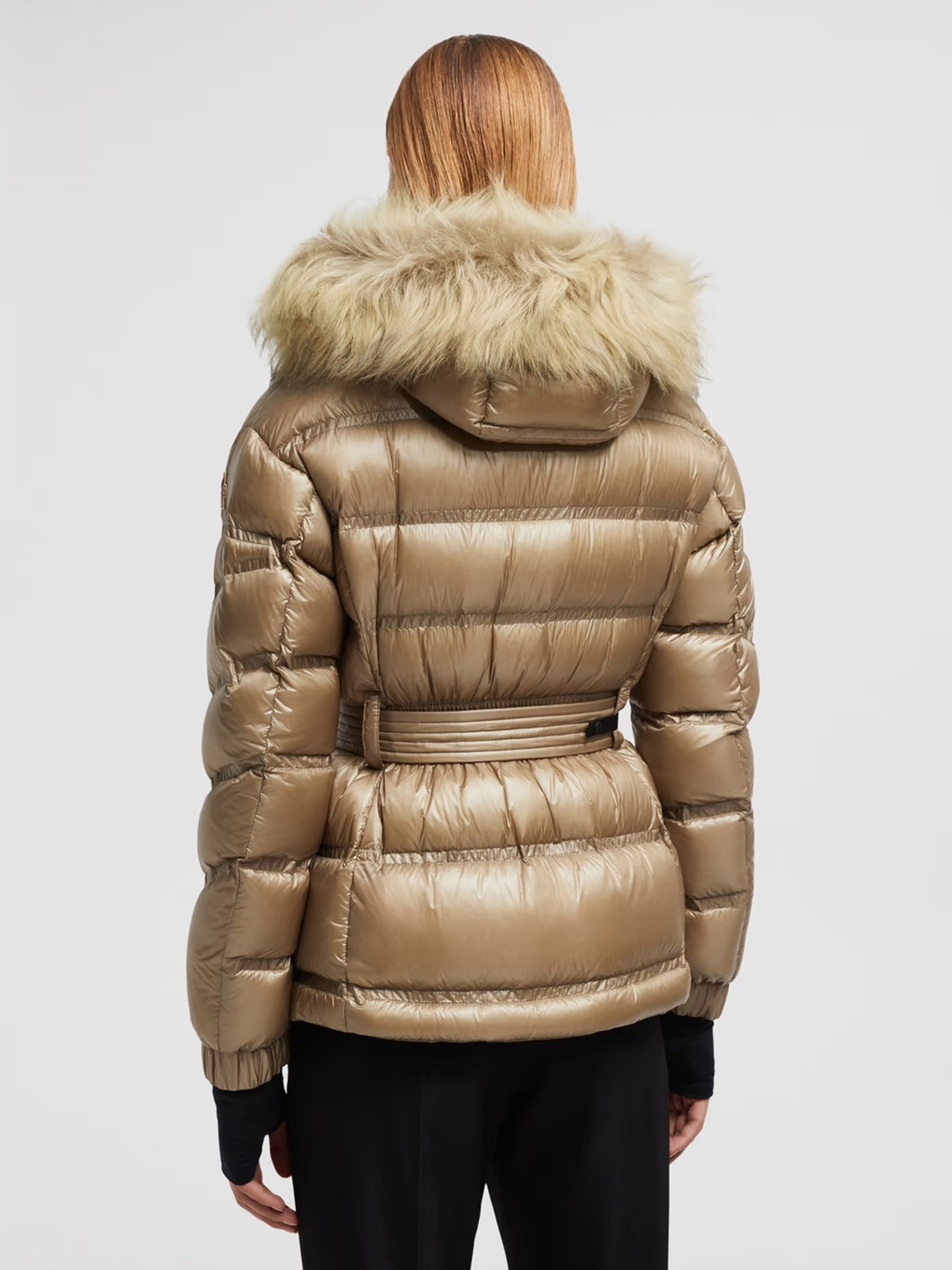 MONCLER GRENOBLE - Skijacke Bernins mit Pelz für Damen