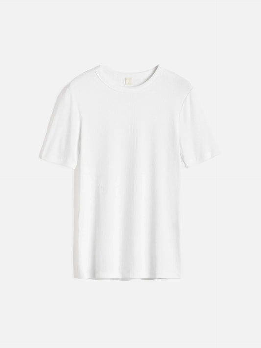 TOTEME - Geripptes T-Shirt für Damen in Weiß