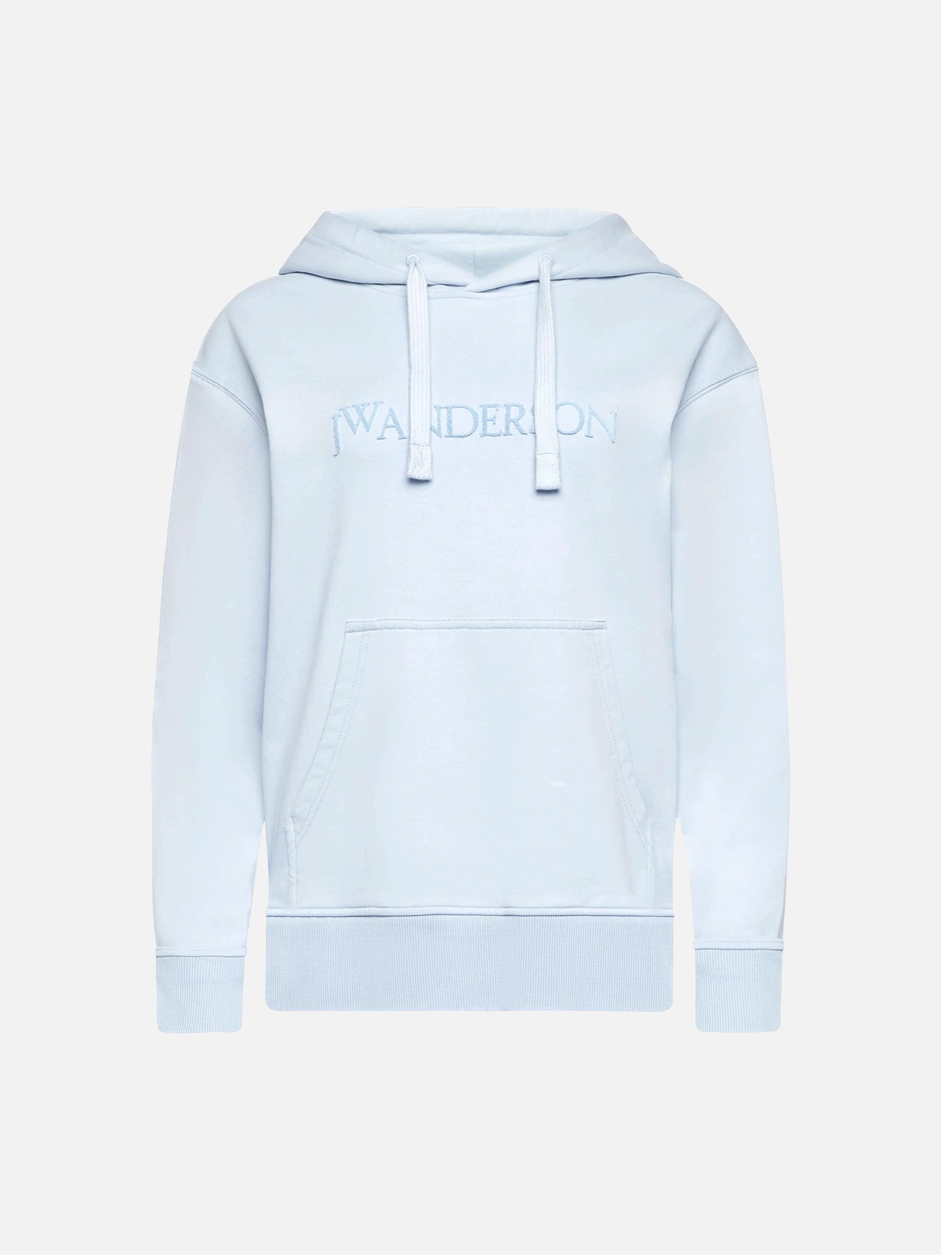 JW ANDERSON - Hoodie mit Logo-Stickerei Hellblau - Light blue