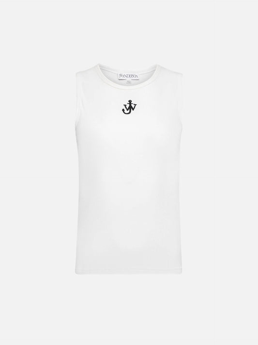 JW ANDERSON - Tank Top mit Anker-Logo für Damen in Weiß - White