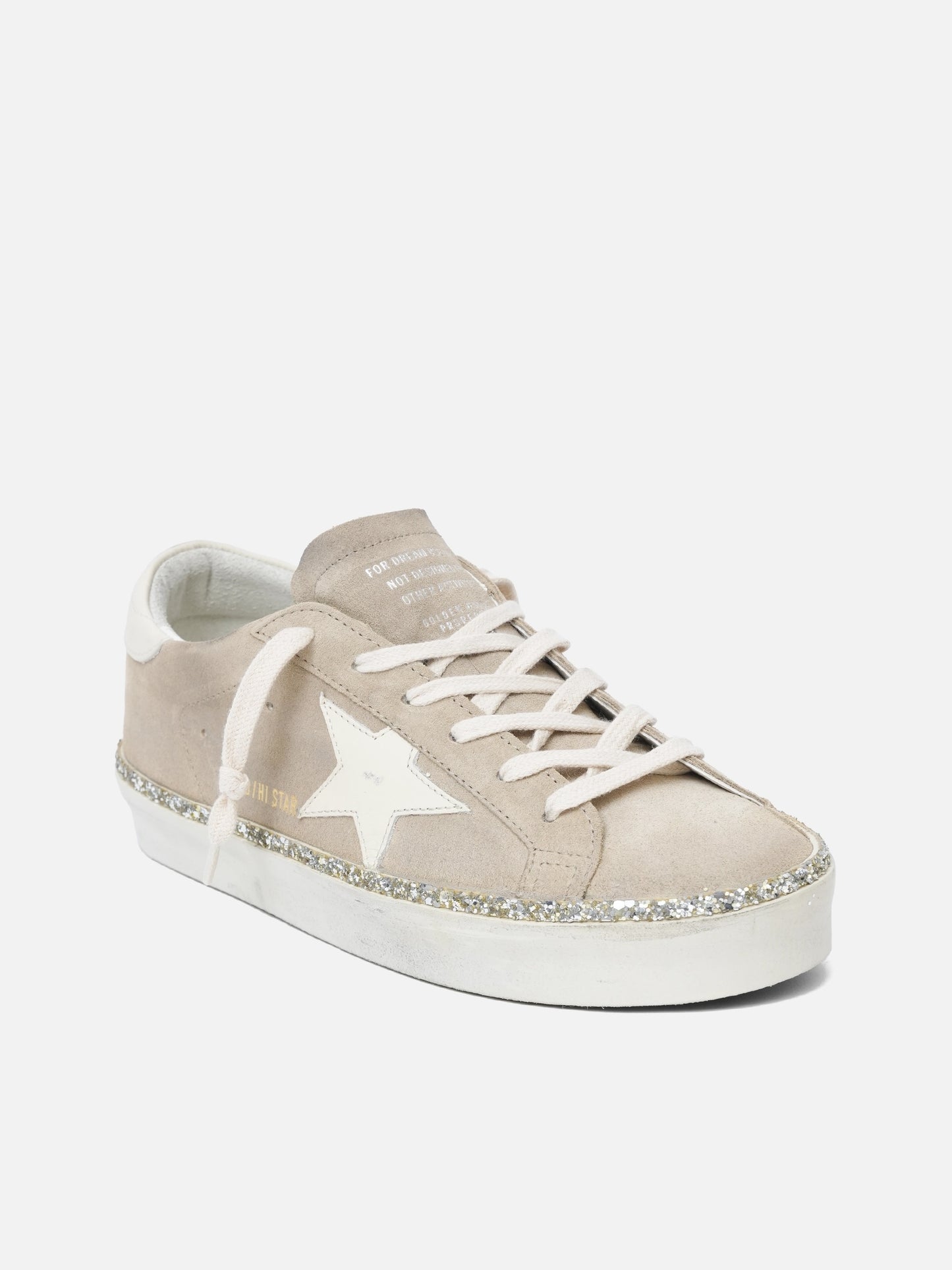GOLDEN GOOSE - Hi Star Sneakers mit Glitzer für Damen