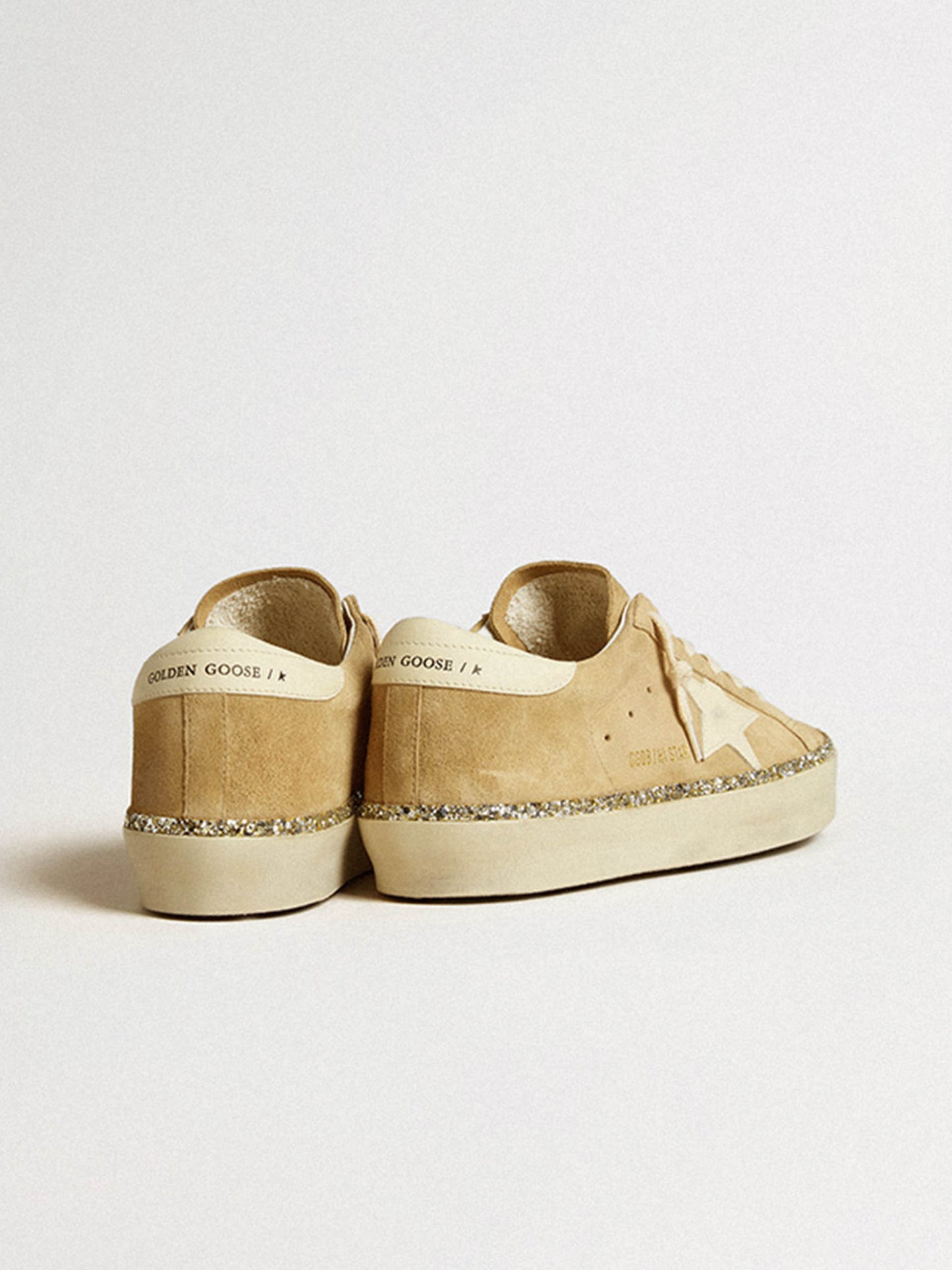 GOLDEN GOOSE - Hi Star Sneakers mit Glitzer für Damen