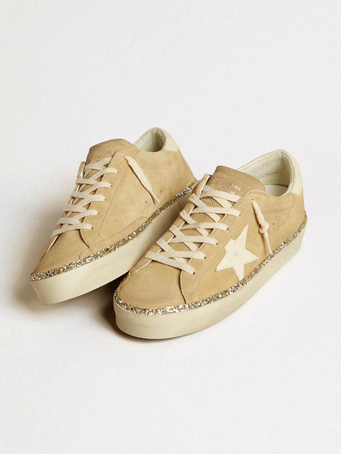 GOLDEN GOOSE - Hi Star Sneakers mit Glitzer für Damen