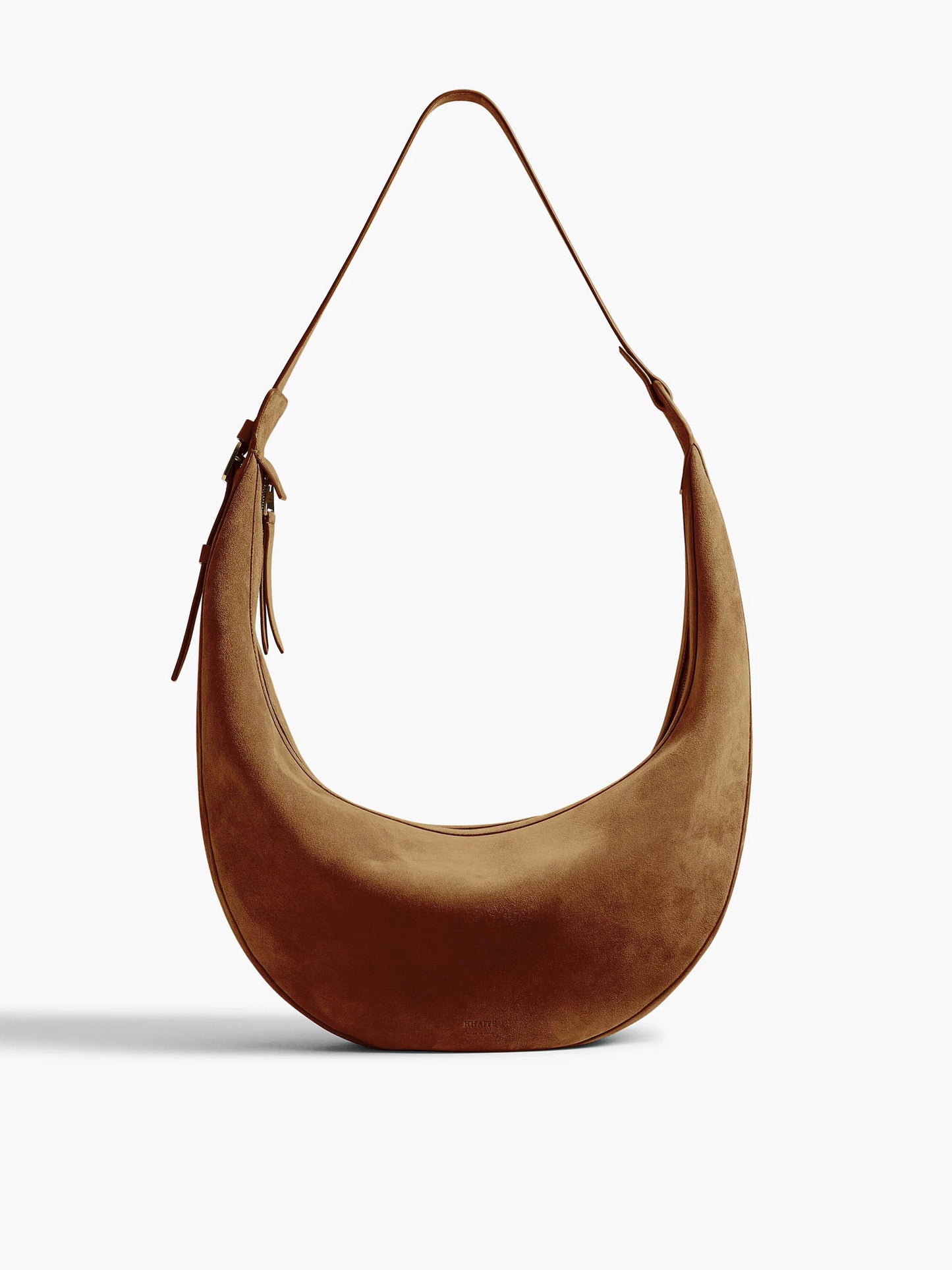 KHAITE - Schultertasche Augustina Hobo für Damen in Mud Suede - Taupe