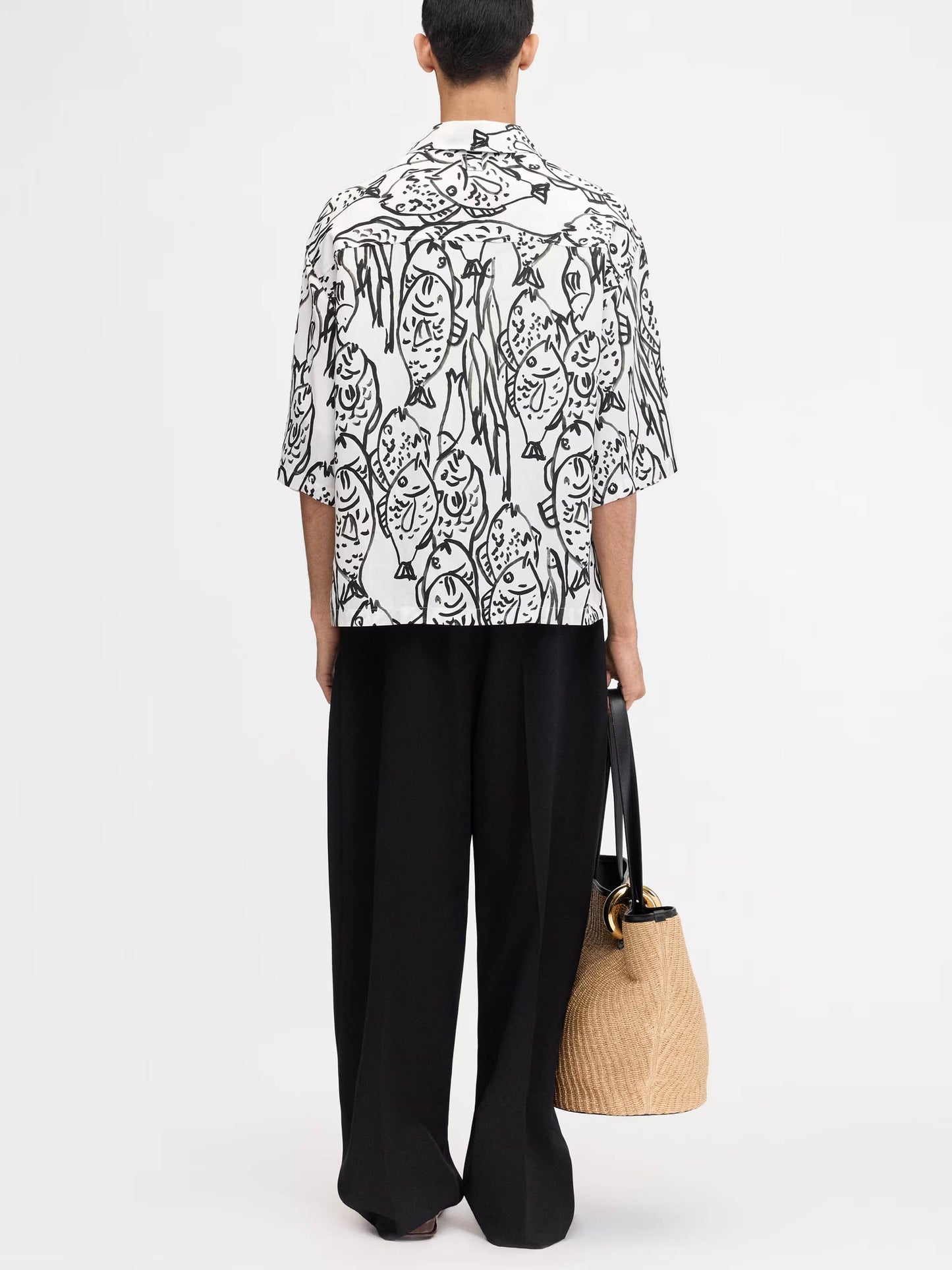 JACQUEMUS - Kurzarm-Hemd Aloe mit Print für Herren
