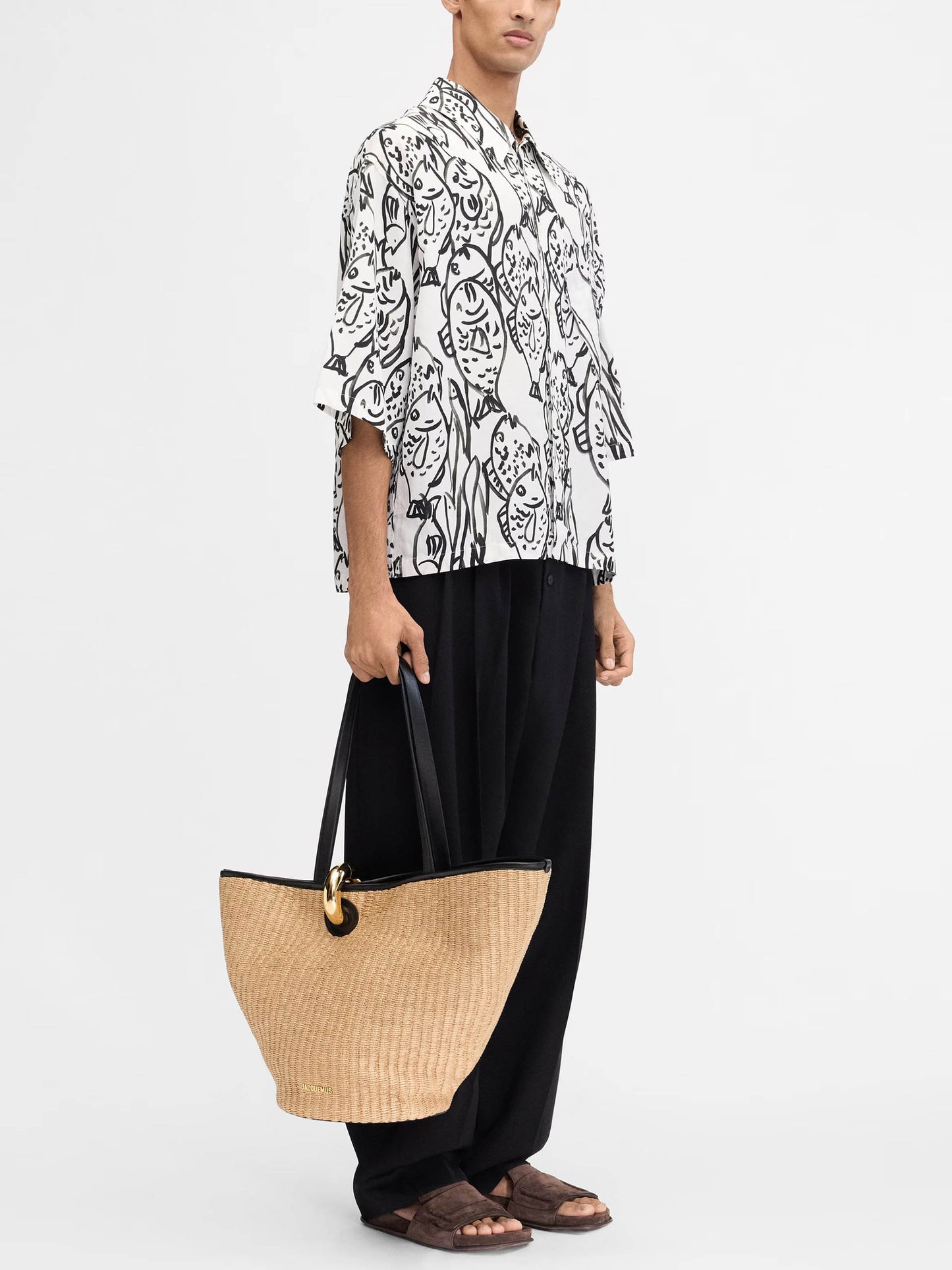 JACQUEMUS - Kurzarm-Hemd Aloe mit Print für Herren