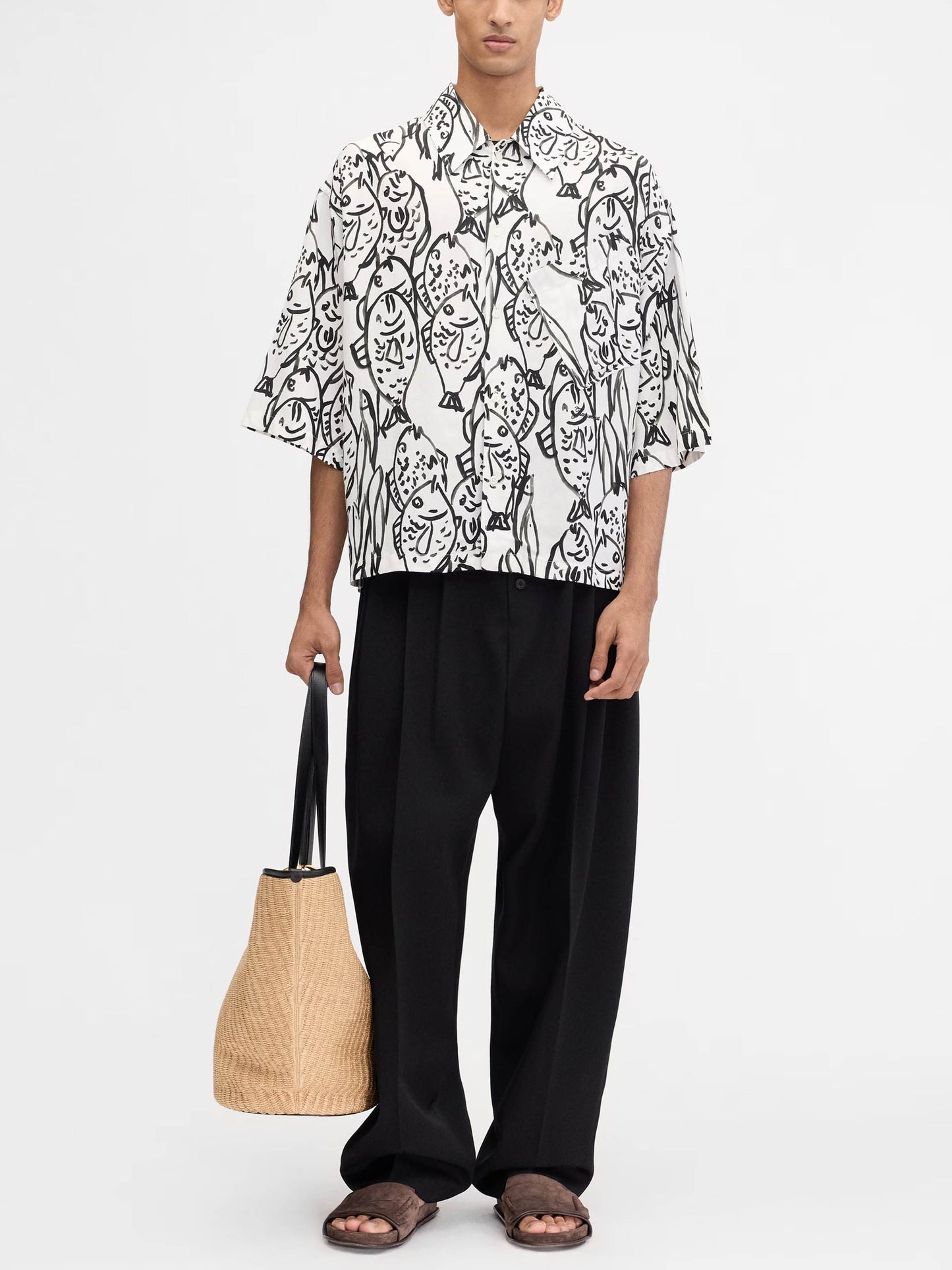 JACQUEMUS - Kurzarm-Hemd Aloe mit Print für Herren