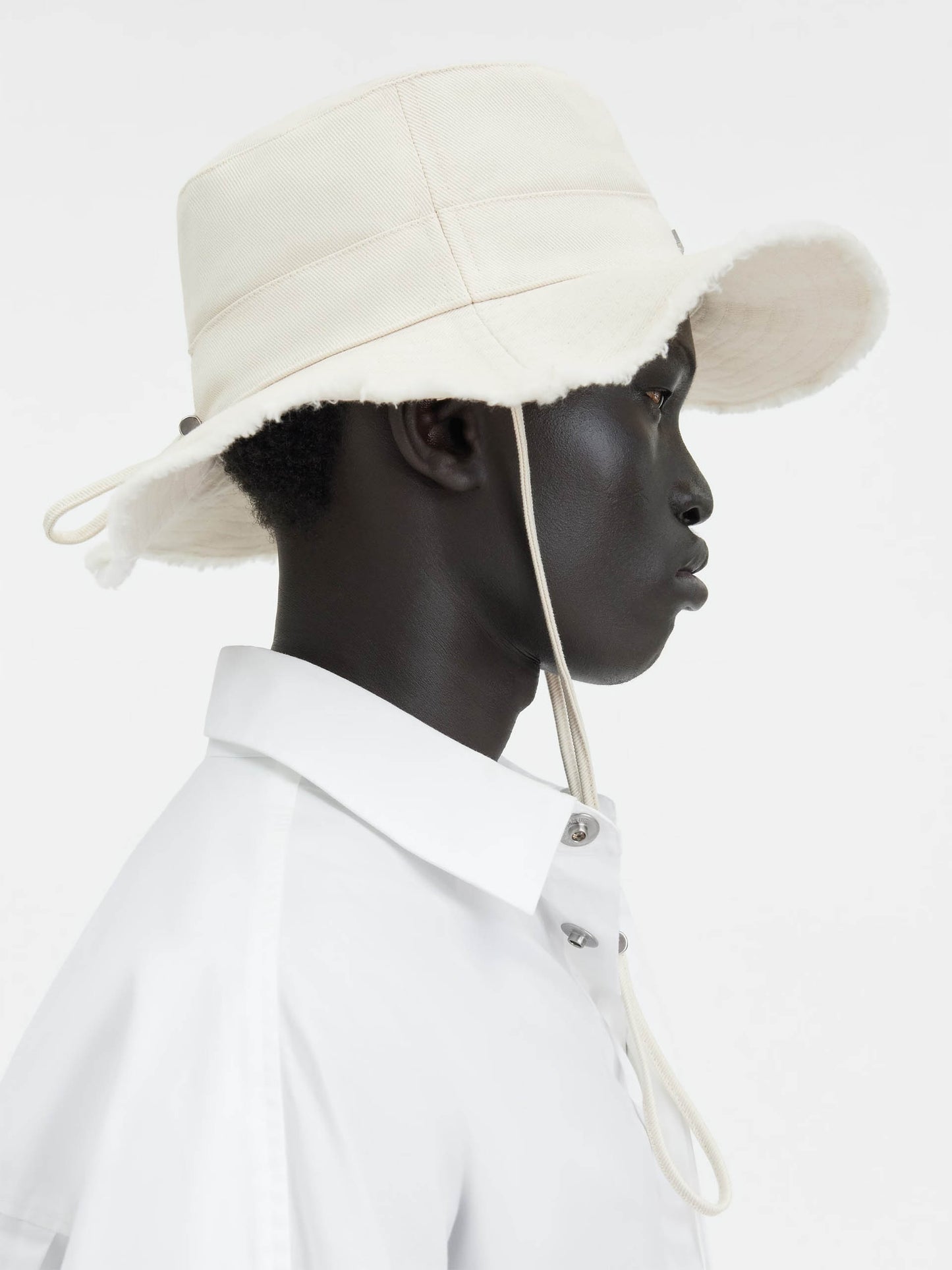 JACQUEMUS - Fischerhut Le Bob Artichaut aus Baumwolle in Off-White