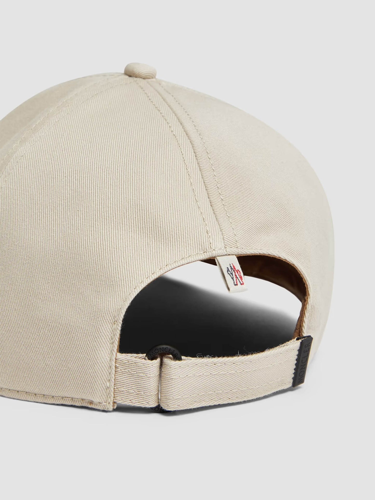 MONCLER GRENOBLE - Gabardine Baseballmütze mit Logo in Hellbeige - Light beige