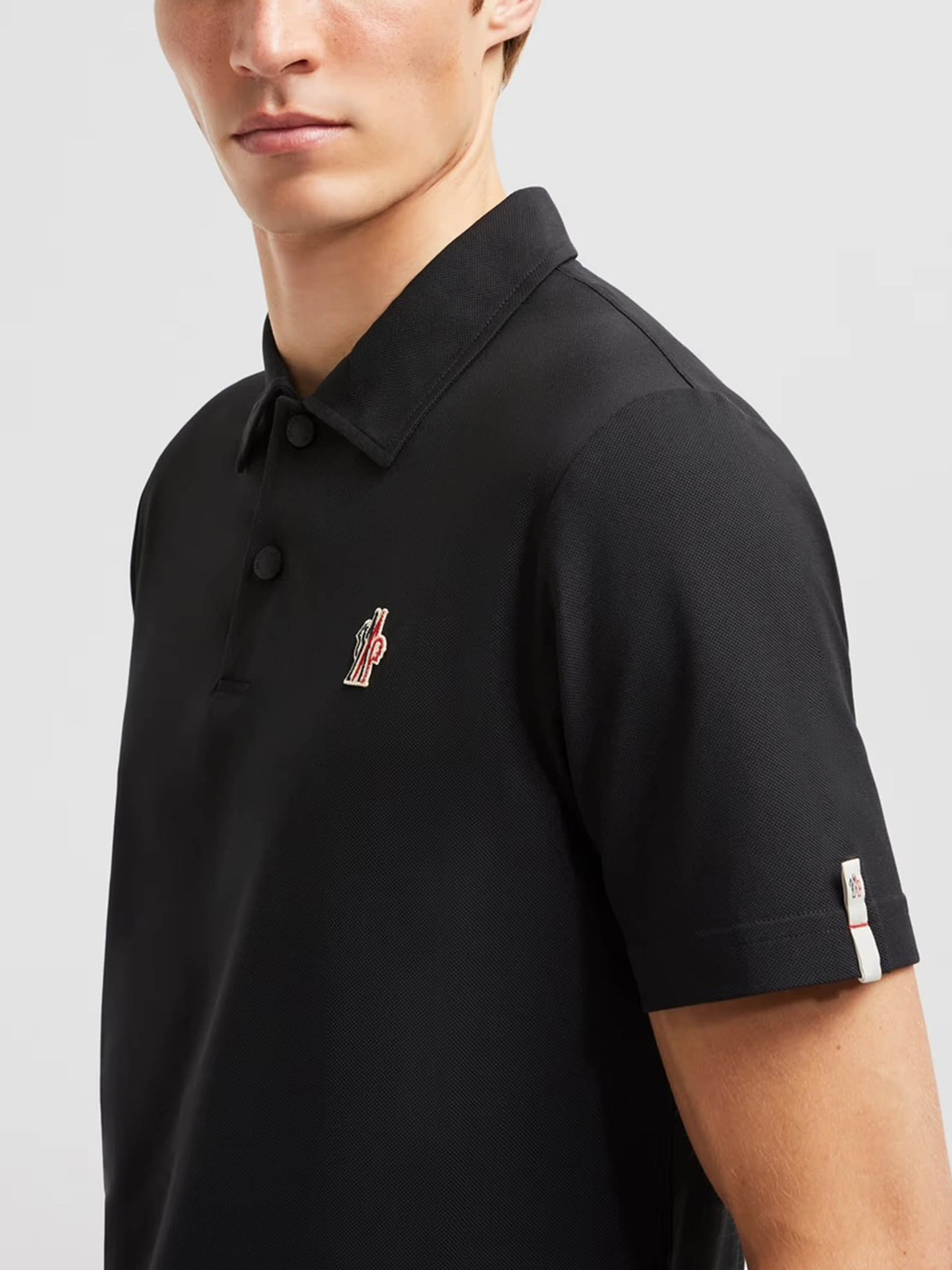 MONCLER GRENOBLE - Poloshirt mit Logo-Aufnäher für Herren