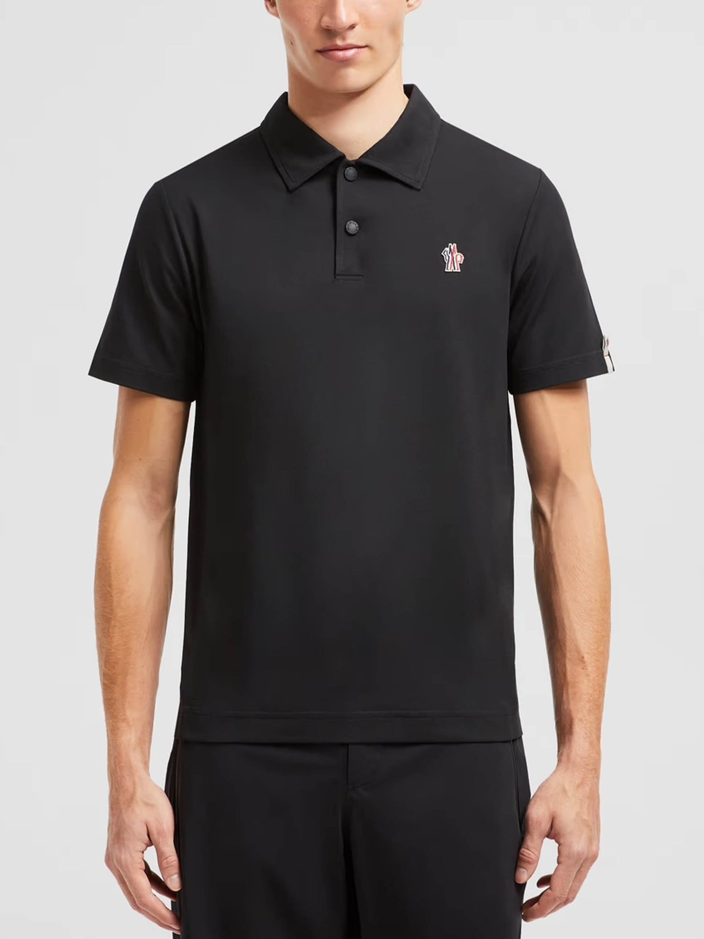 MONCLER GRENOBLE - Poloshirt mit Logo-Aufnäher für Herren