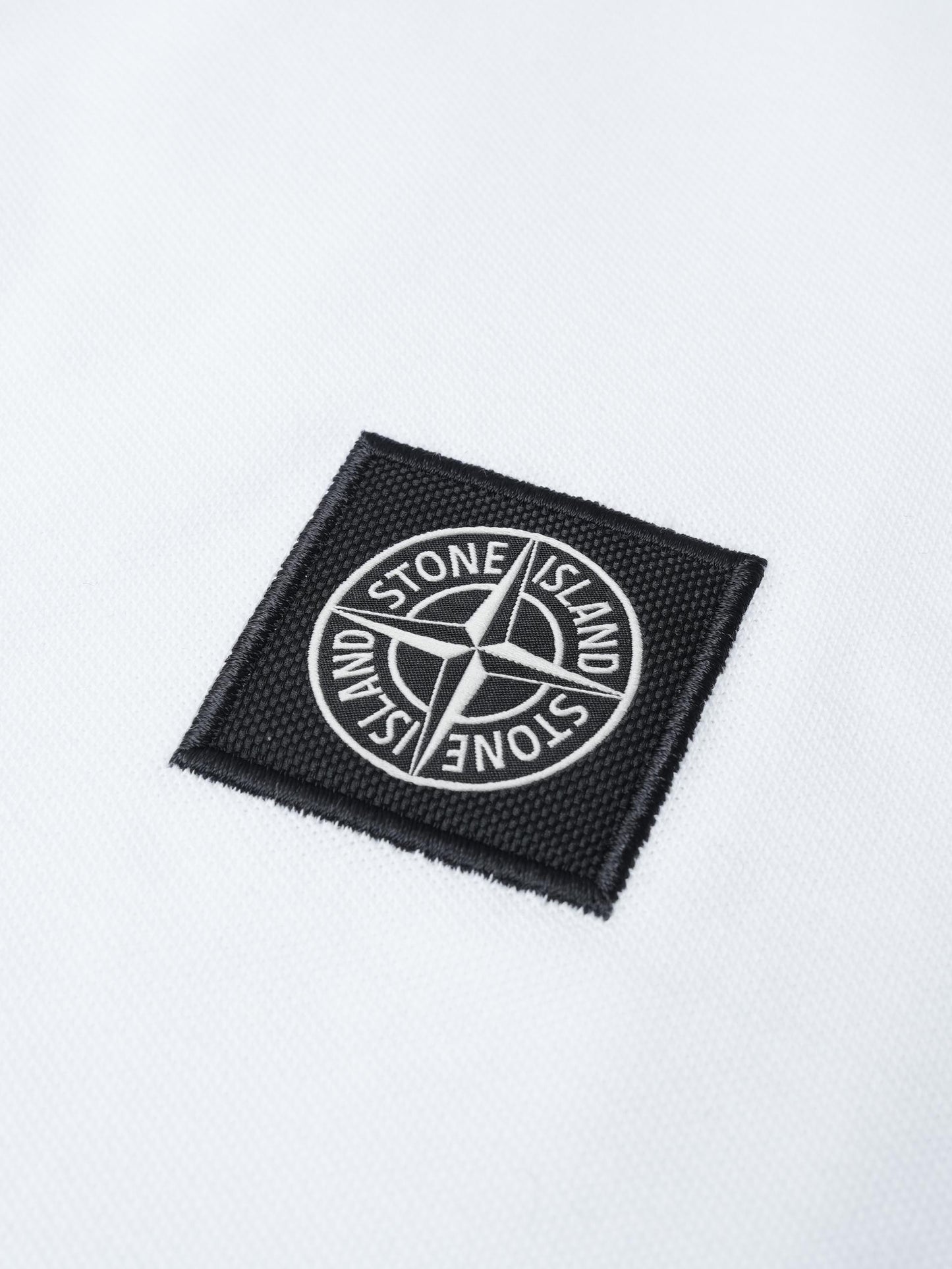 STONE ISLAND - Poloshirt mit Kompass-Logo für Herren in Weiss - White