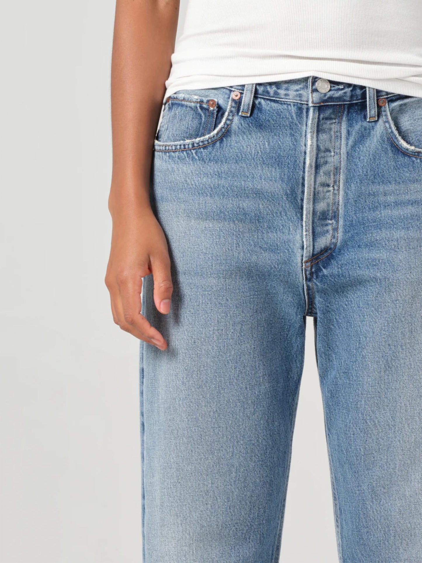 AGOLDE - Gerade Jeans Fran Low Slung für Damen