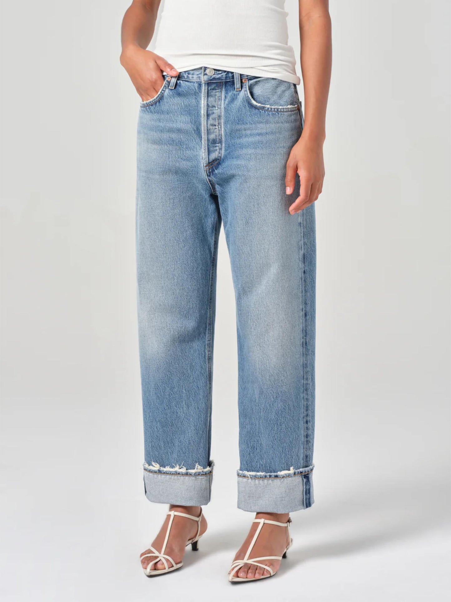 AGOLDE - Gerade Jeans Fran Low Slung für Damen