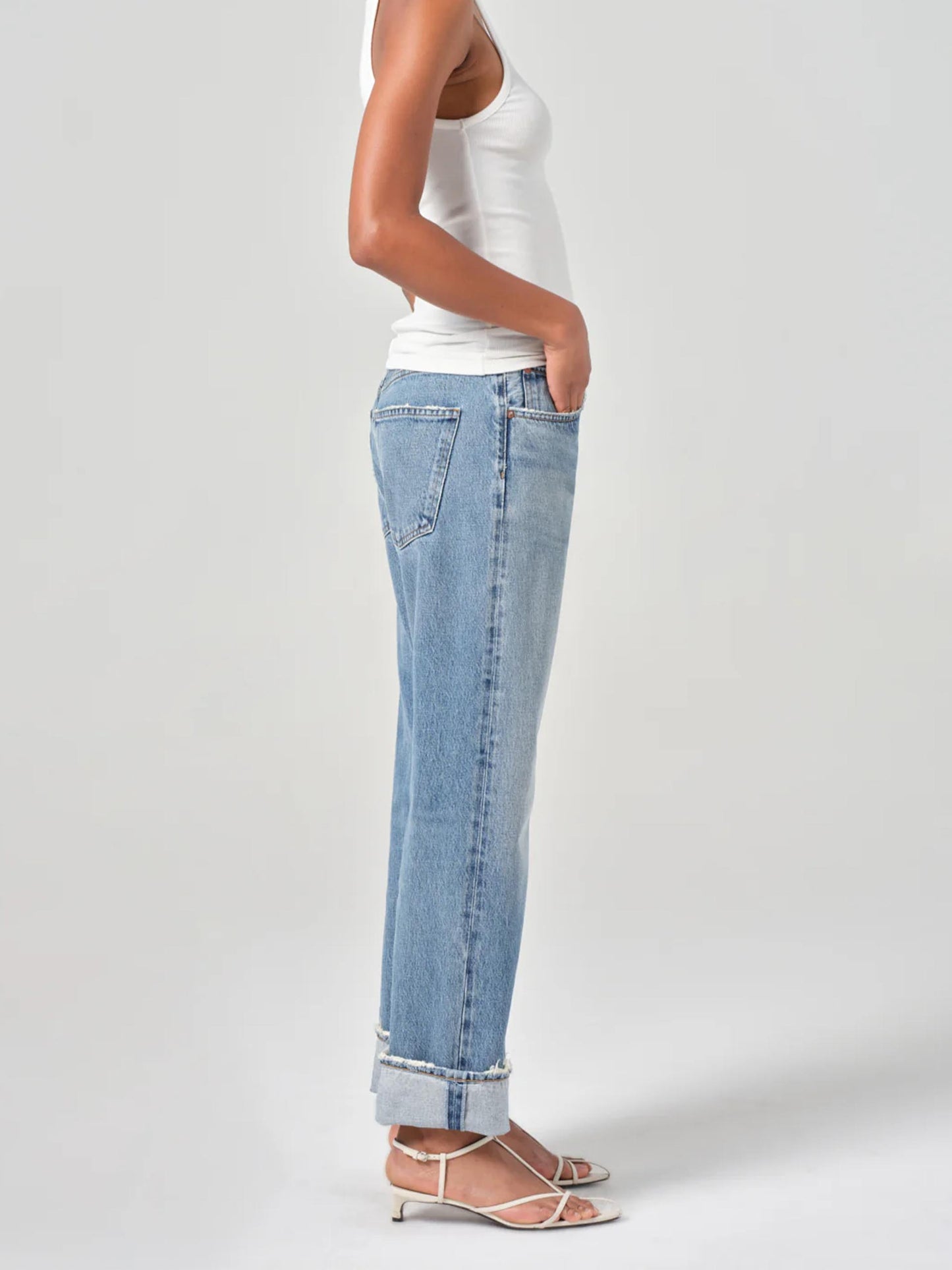AGOLDE - Gerade Jeans Fran Low Slung für Damen