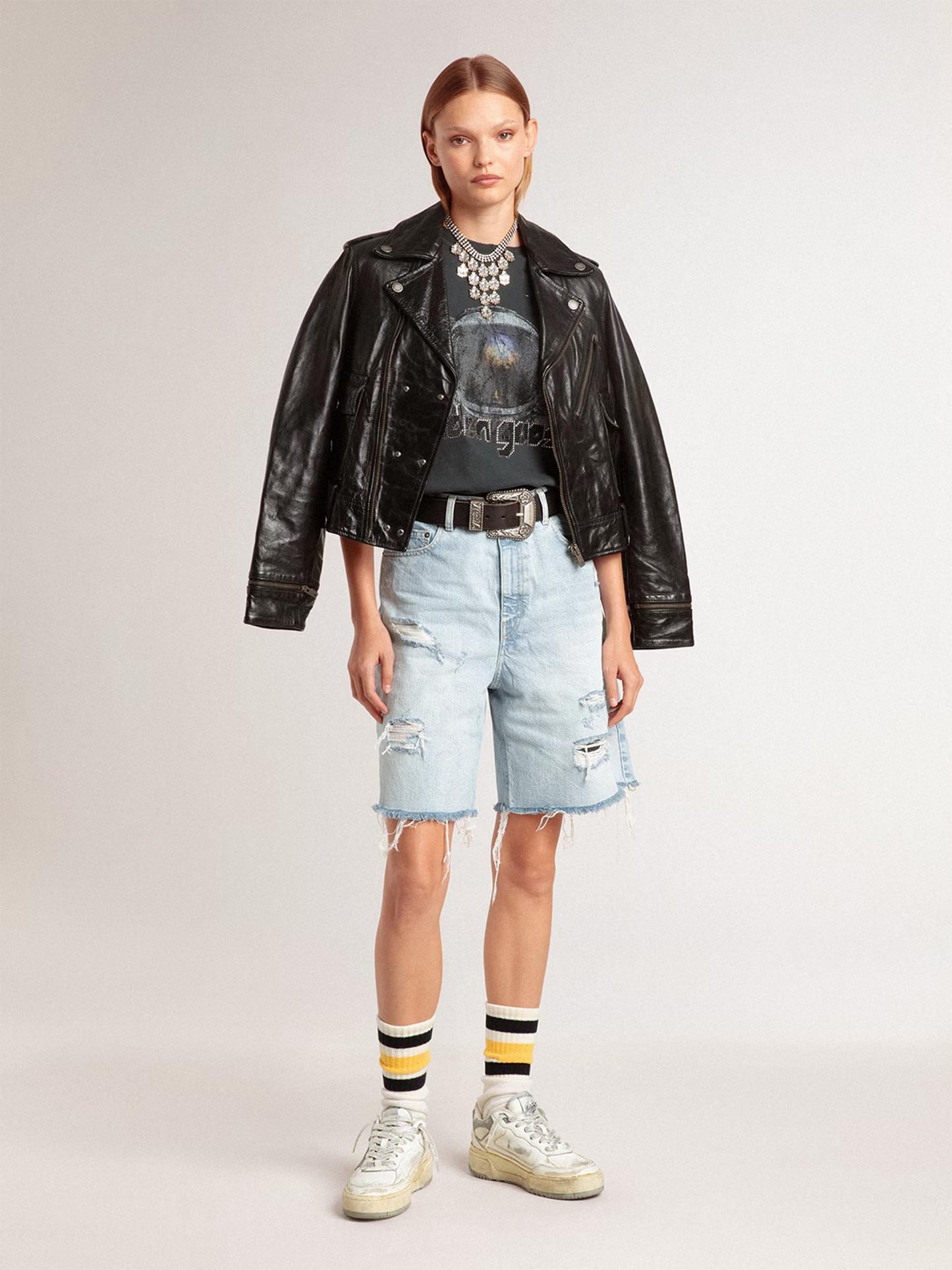 GOLDEN GOOSE - Biker-Lederjacke Nevada für Damen