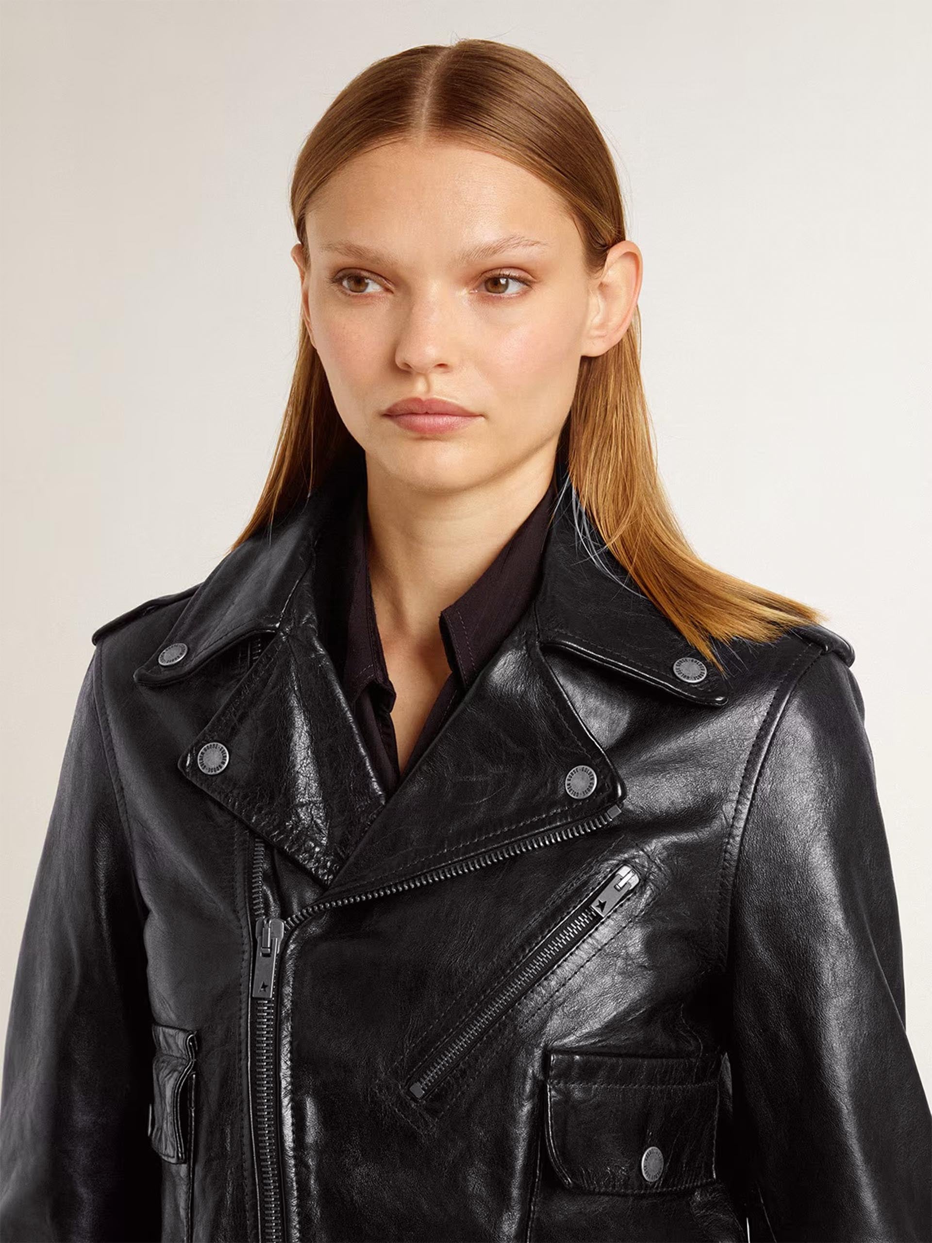 GOLDEN GOOSE - Biker-Lederjacke Nevada für Damen