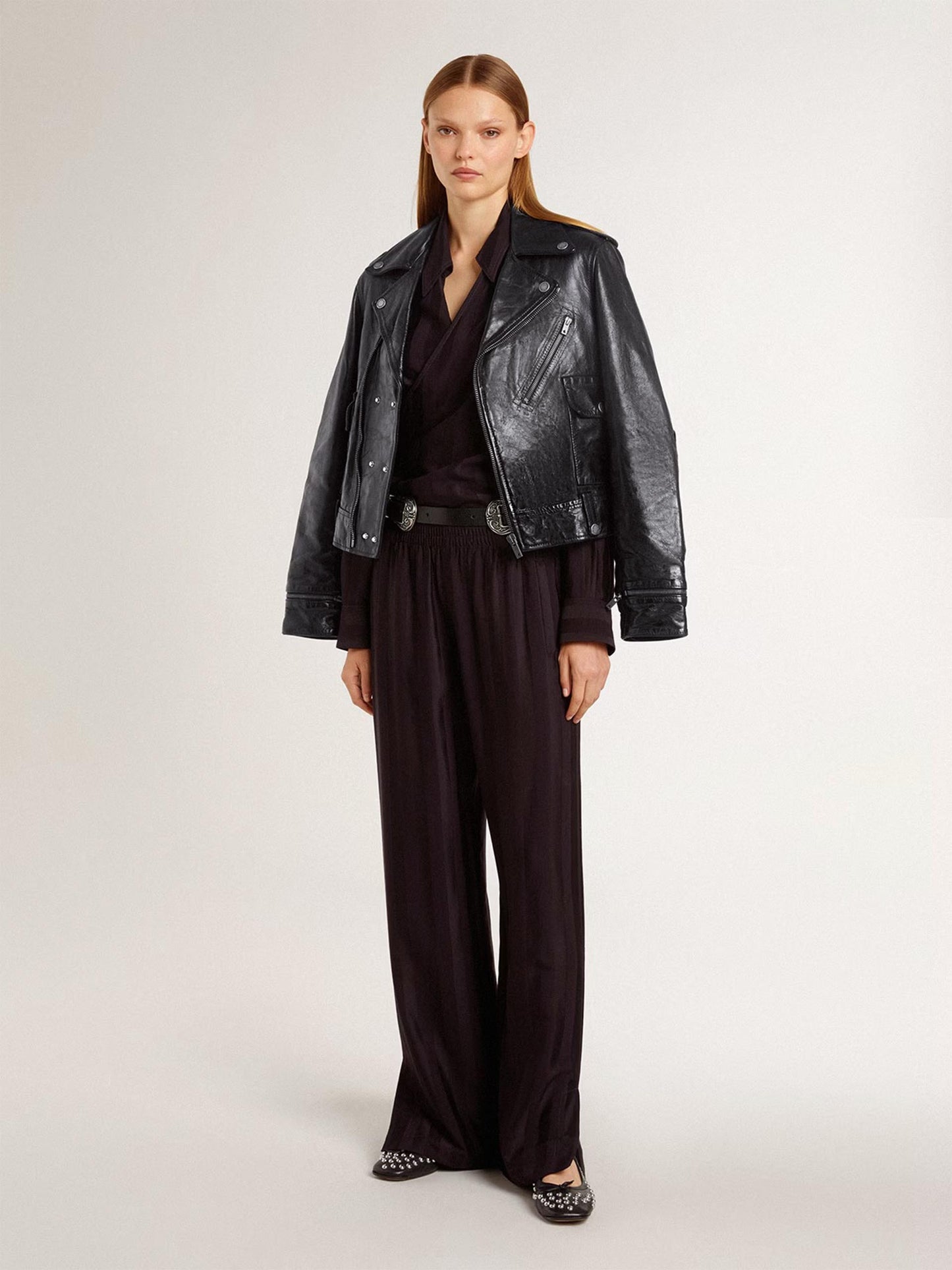 GOLDEN GOOSE - Biker-Lederjacke Nevada für Damen