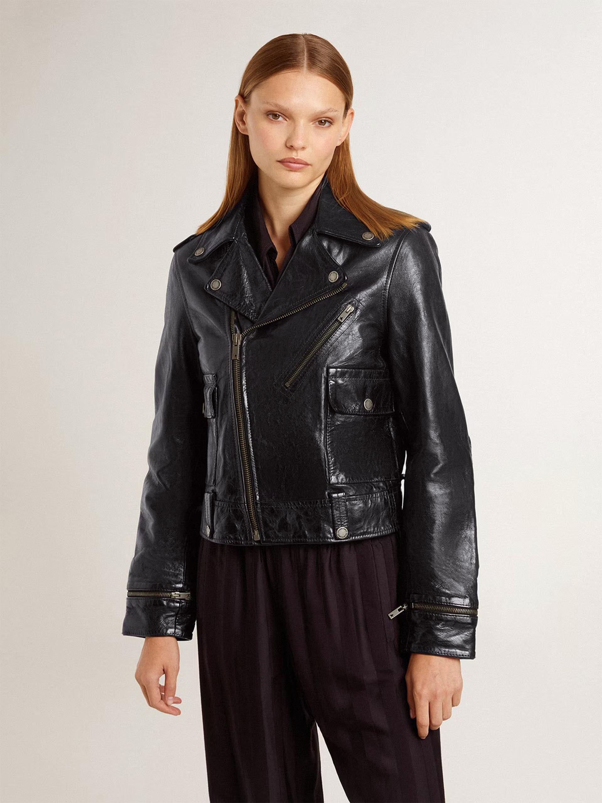 GOLDEN GOOSE - Biker-Lederjacke Nevada für Damen